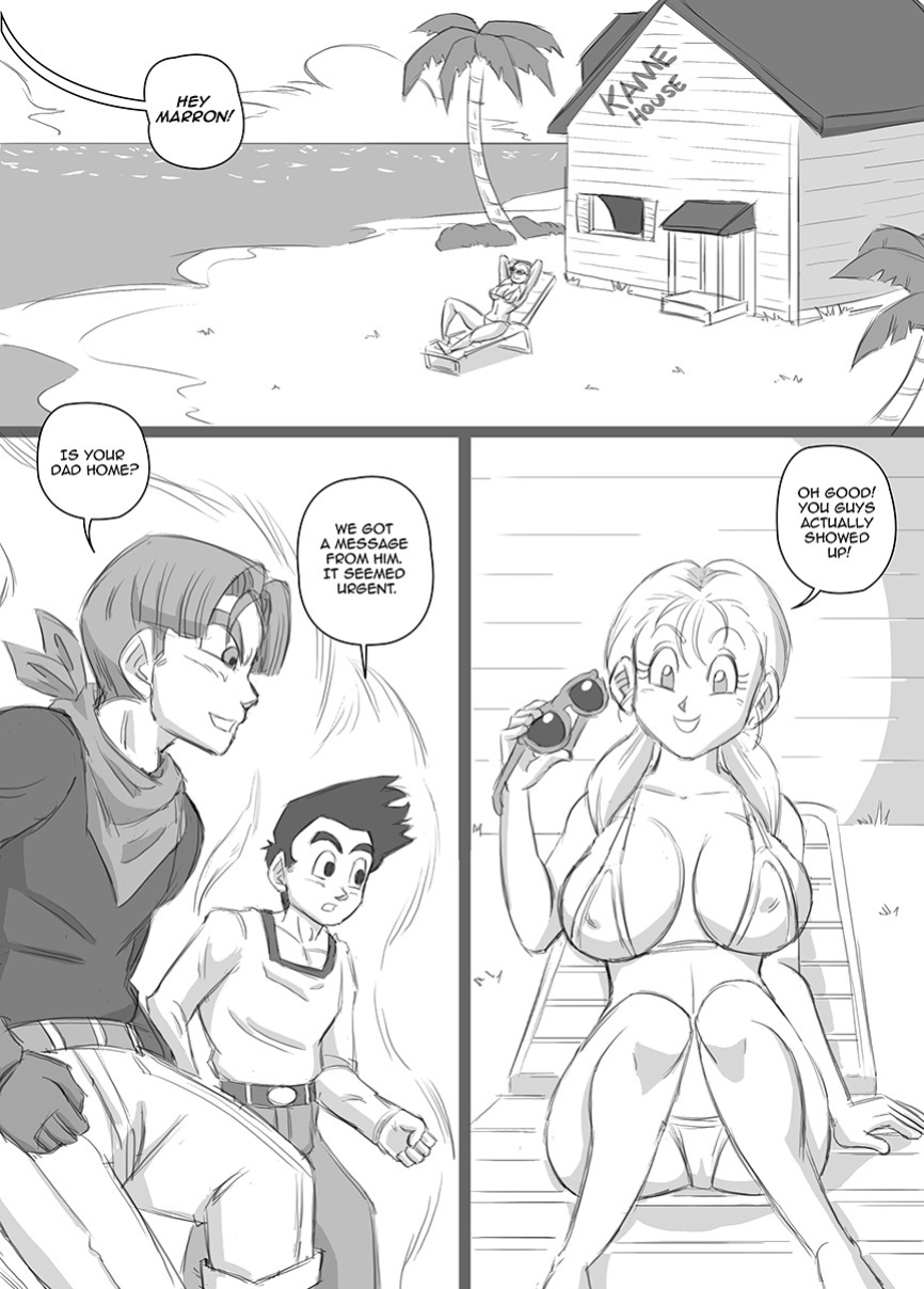 [Funsexydragonball] Chase After Me: Goten x Marron x Trunks (Dragon Ball GT)