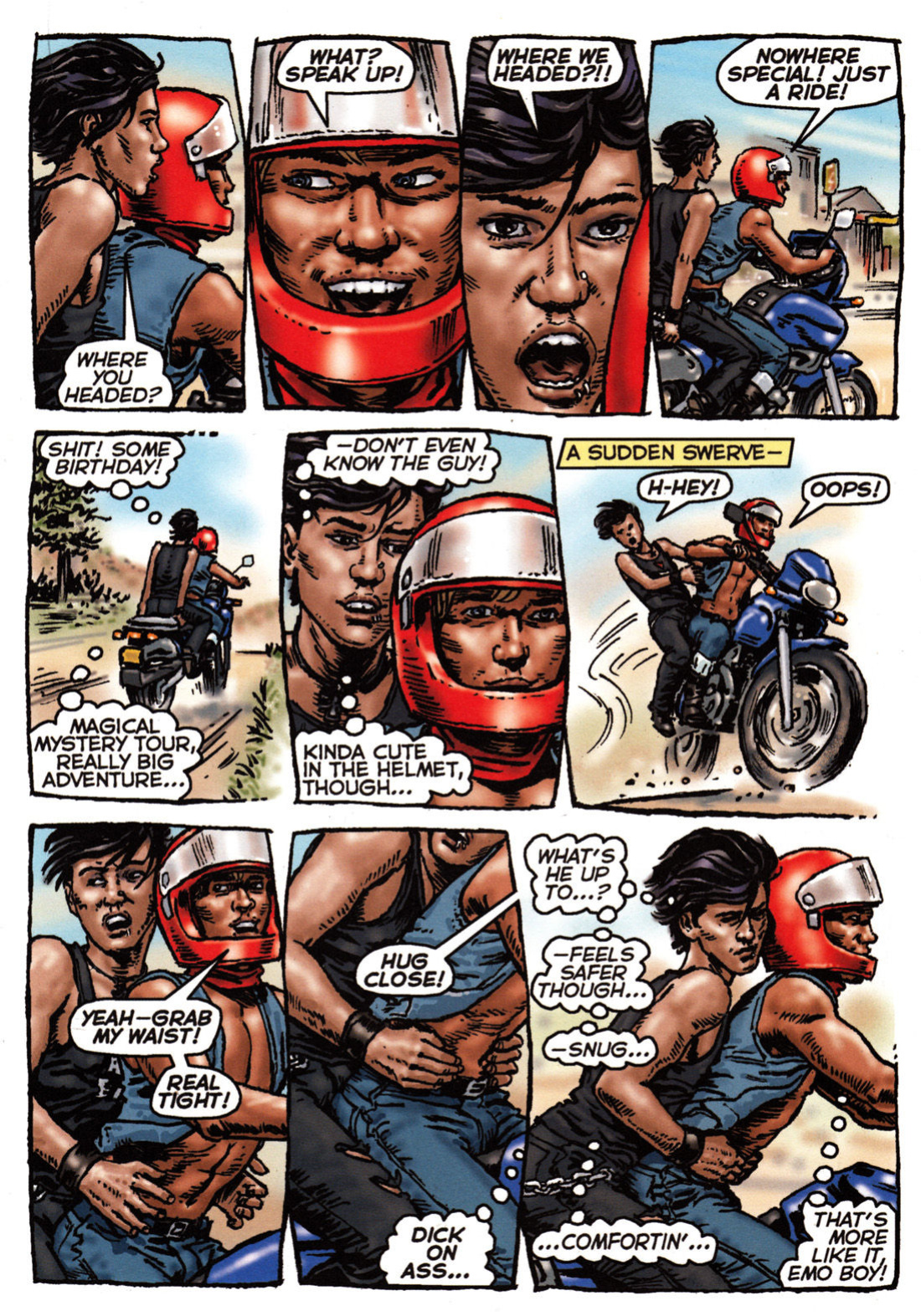 [Oliver Frey] Bike boy rides again