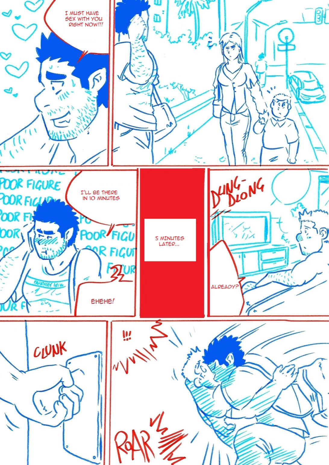 [husky92] Wolfguy 2 - Red & Blue