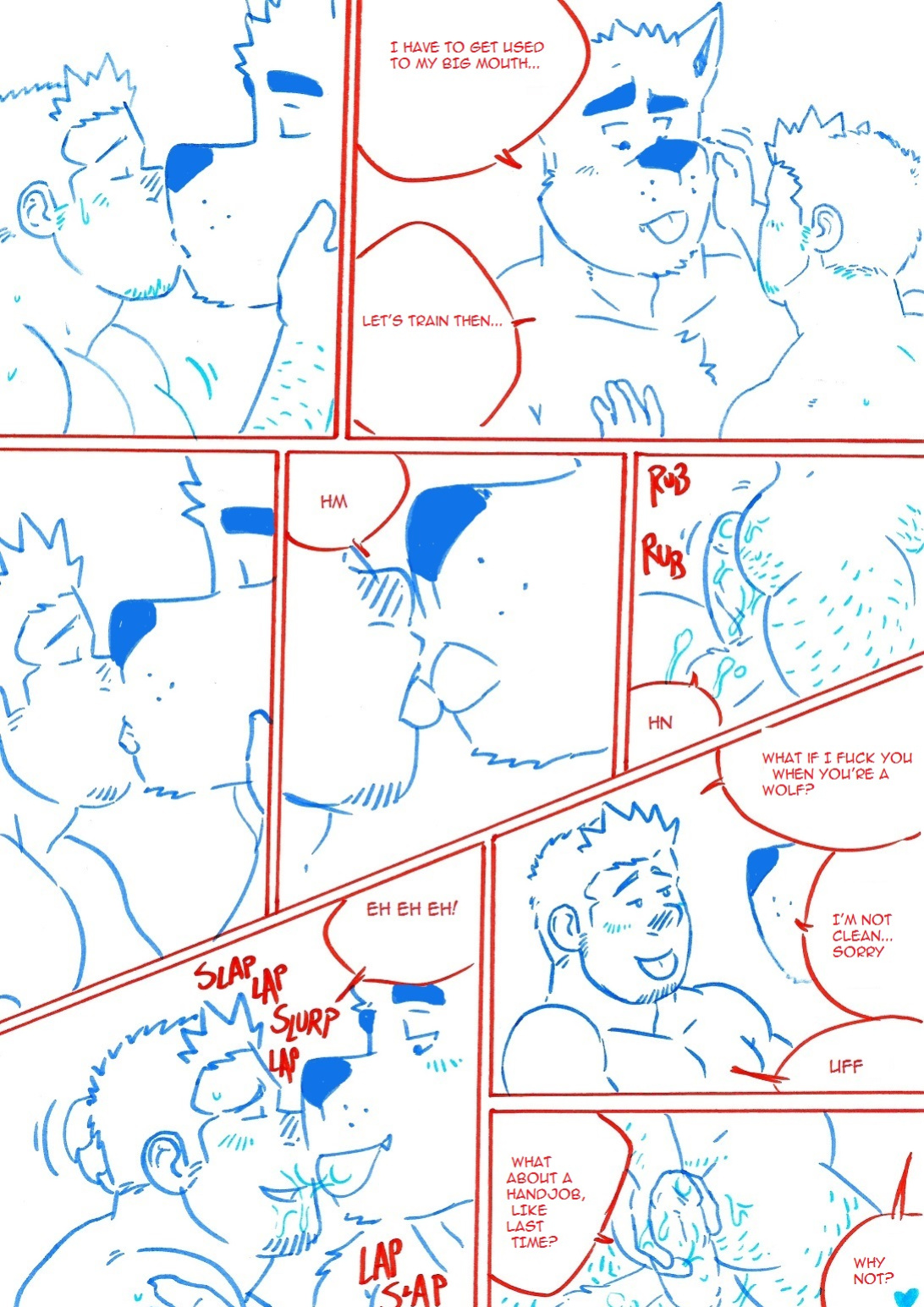 [husky92] Wolfguy 2 - Red & Blue