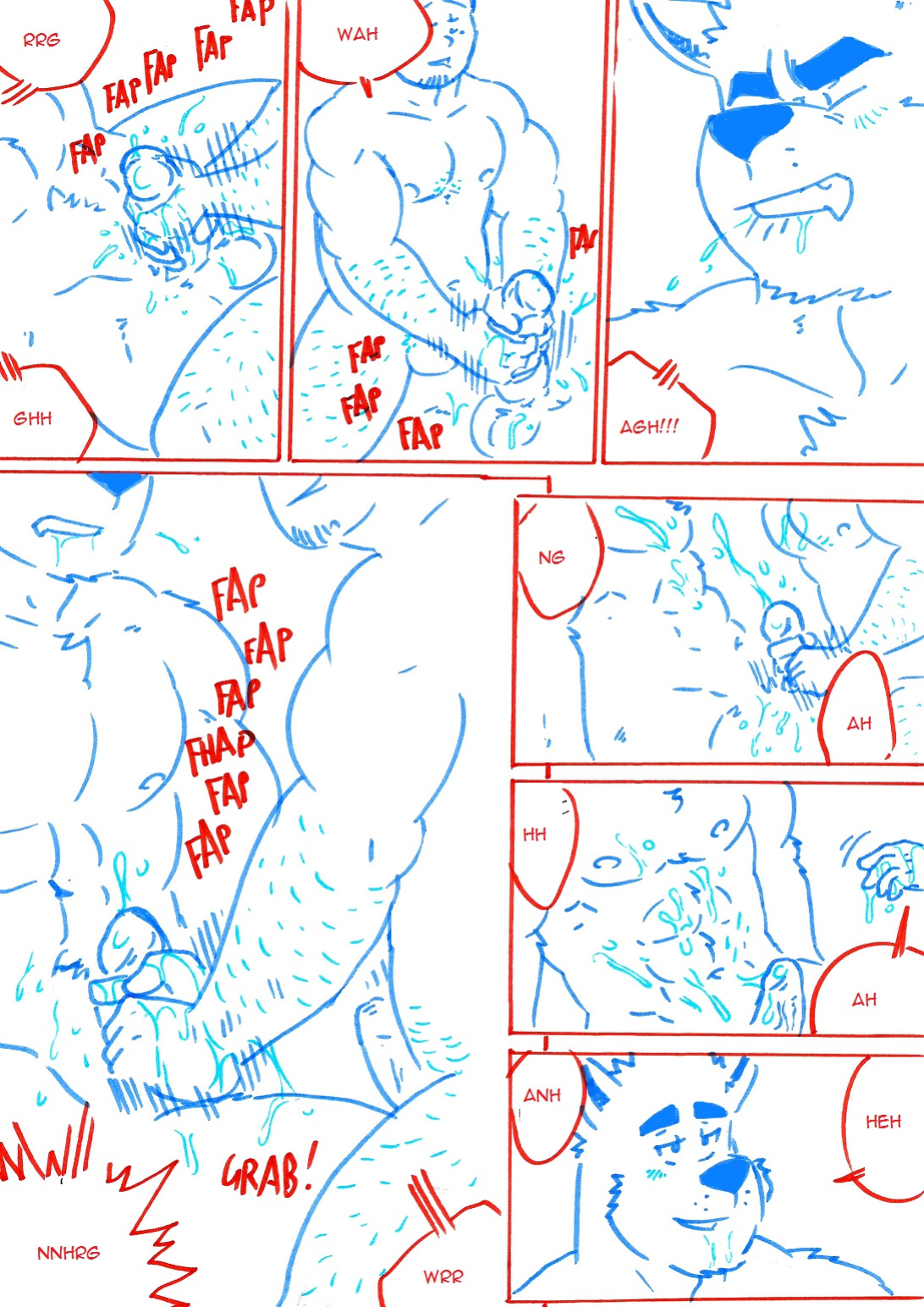 [husky92] Wolfguy 2 - Red & Blue
