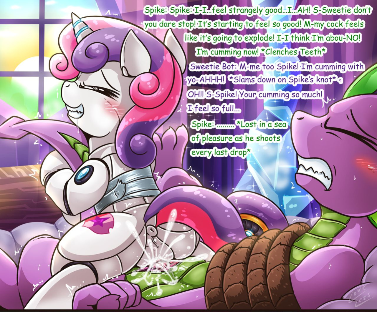 [Vavacung] Spike X Sweetie Bot (My Little Pony: Friendship is Magic)