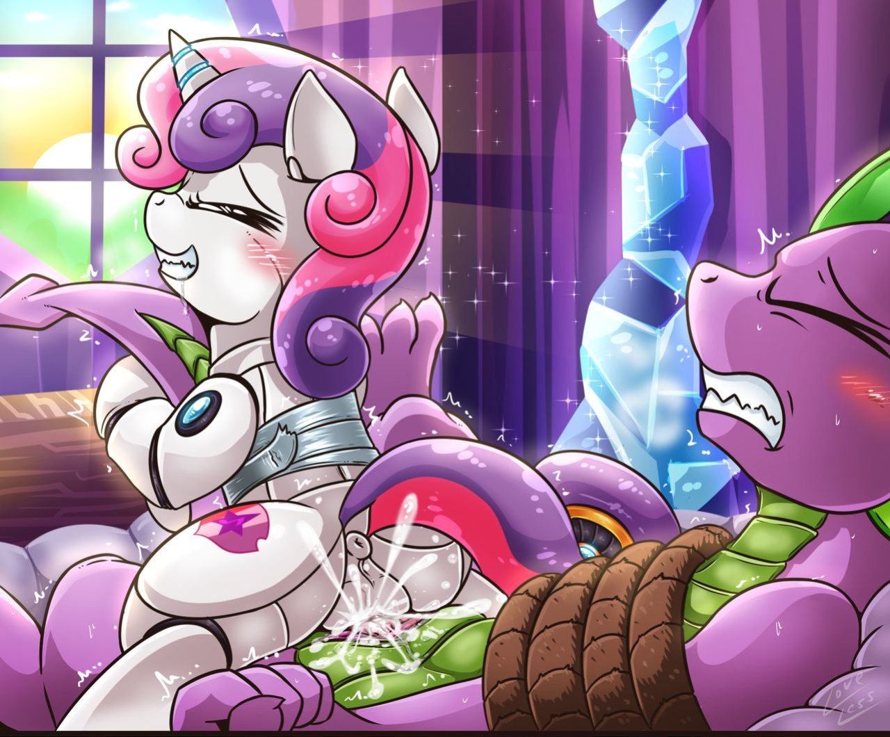 [Vavacung] Spike X Sweetie Bot (My Little Pony: Friendship is Magic)