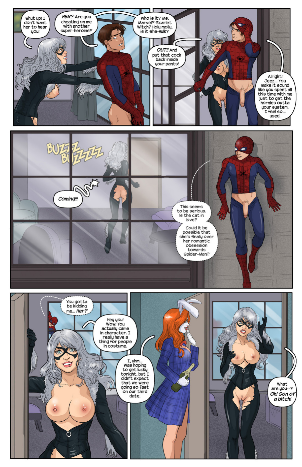 [Tracy Scops (Autumn Sakura)] Bunnies & Pussies (Spider-Man)