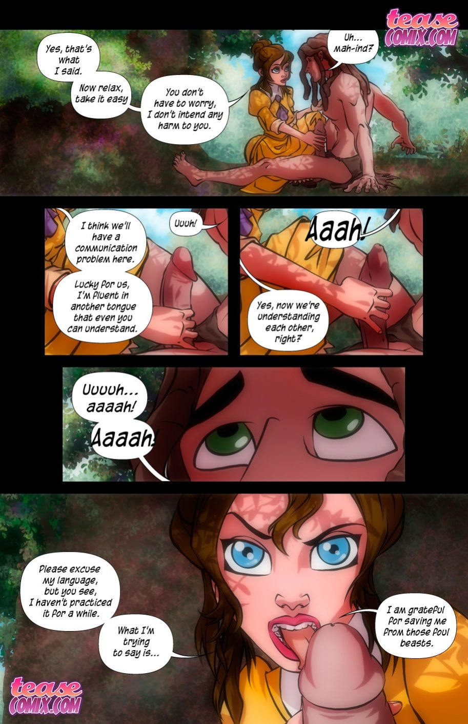 [TeaseComix (Kaizen2582)] The Legend of the White Ape and the Snake (Tarzan, The Jungle Book)