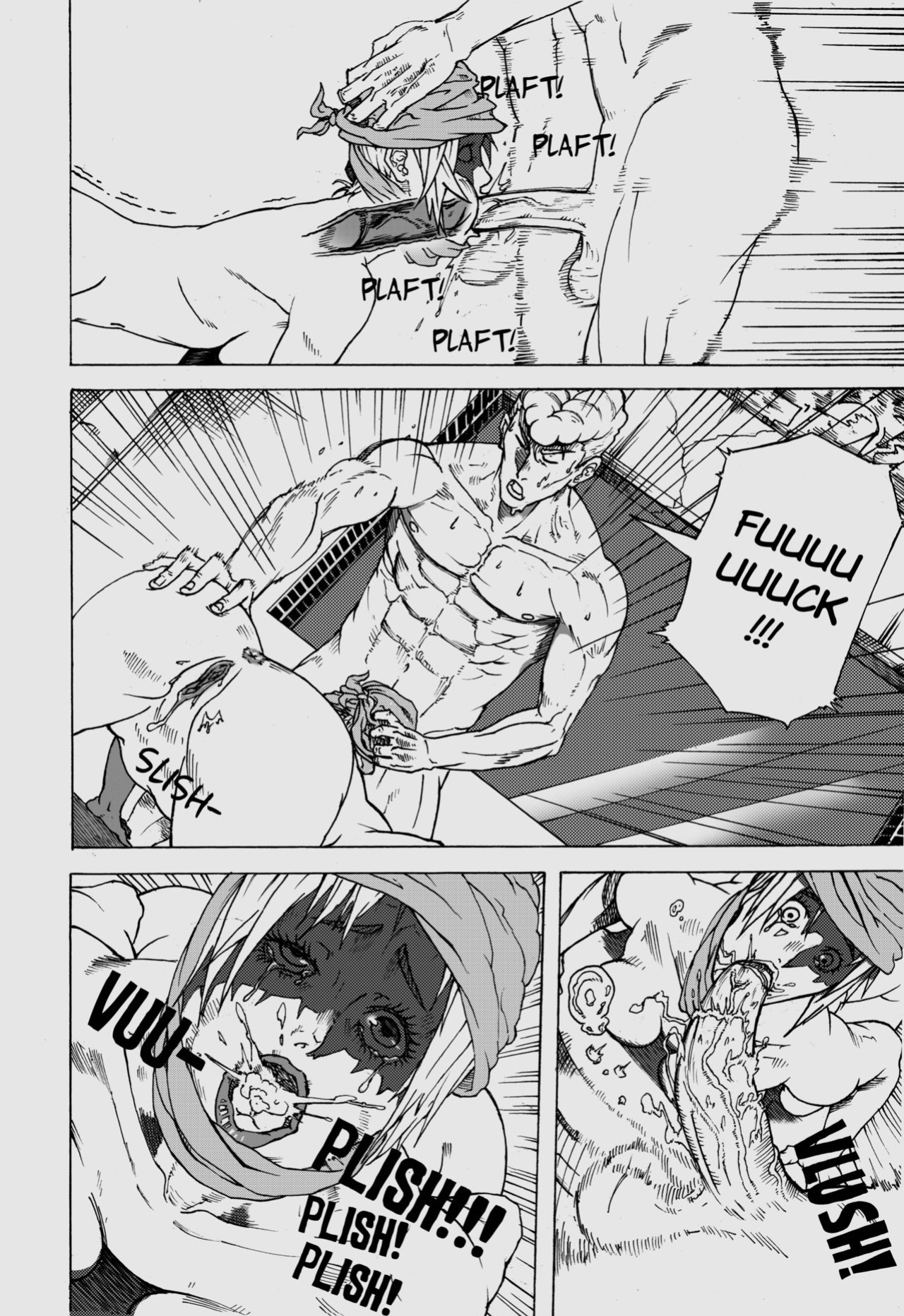 [mangamerlin] Kuwabara x Genkai (Yu Yu Hakusho)