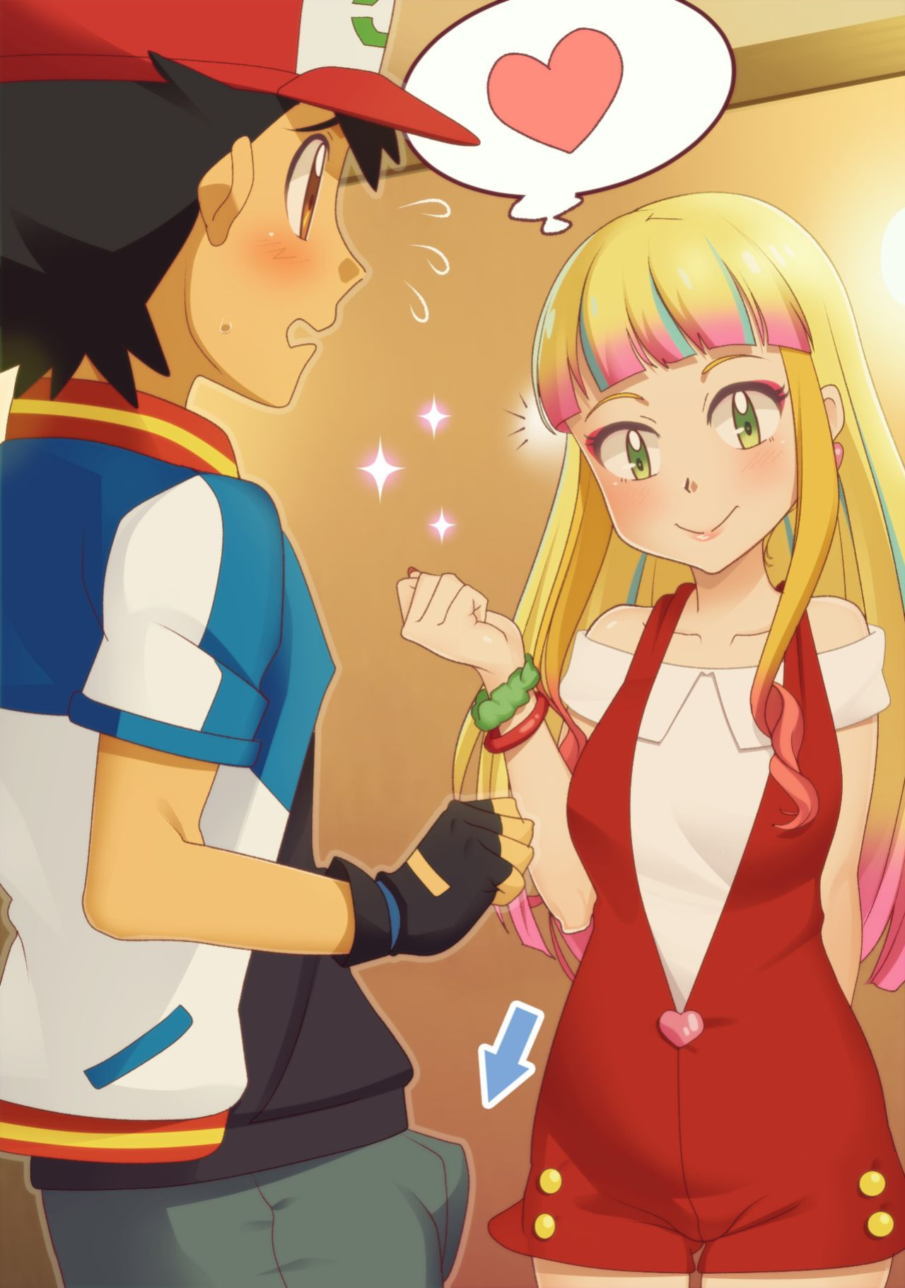[Gazing Eye] Lisa and Satoshi (Pokemon)
