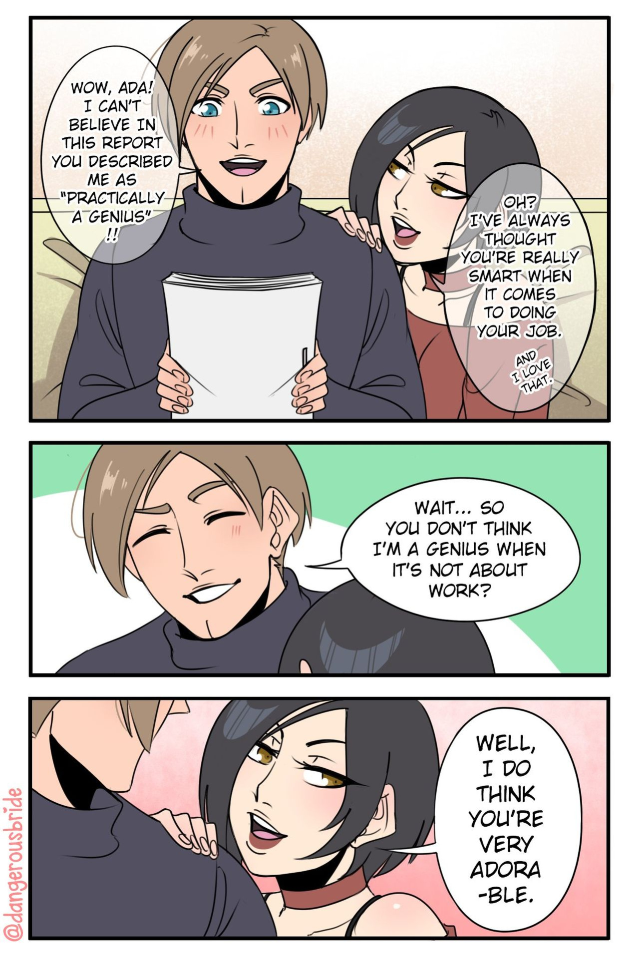 [DangerousBride] Her irresistible rookie (Resident Evil)