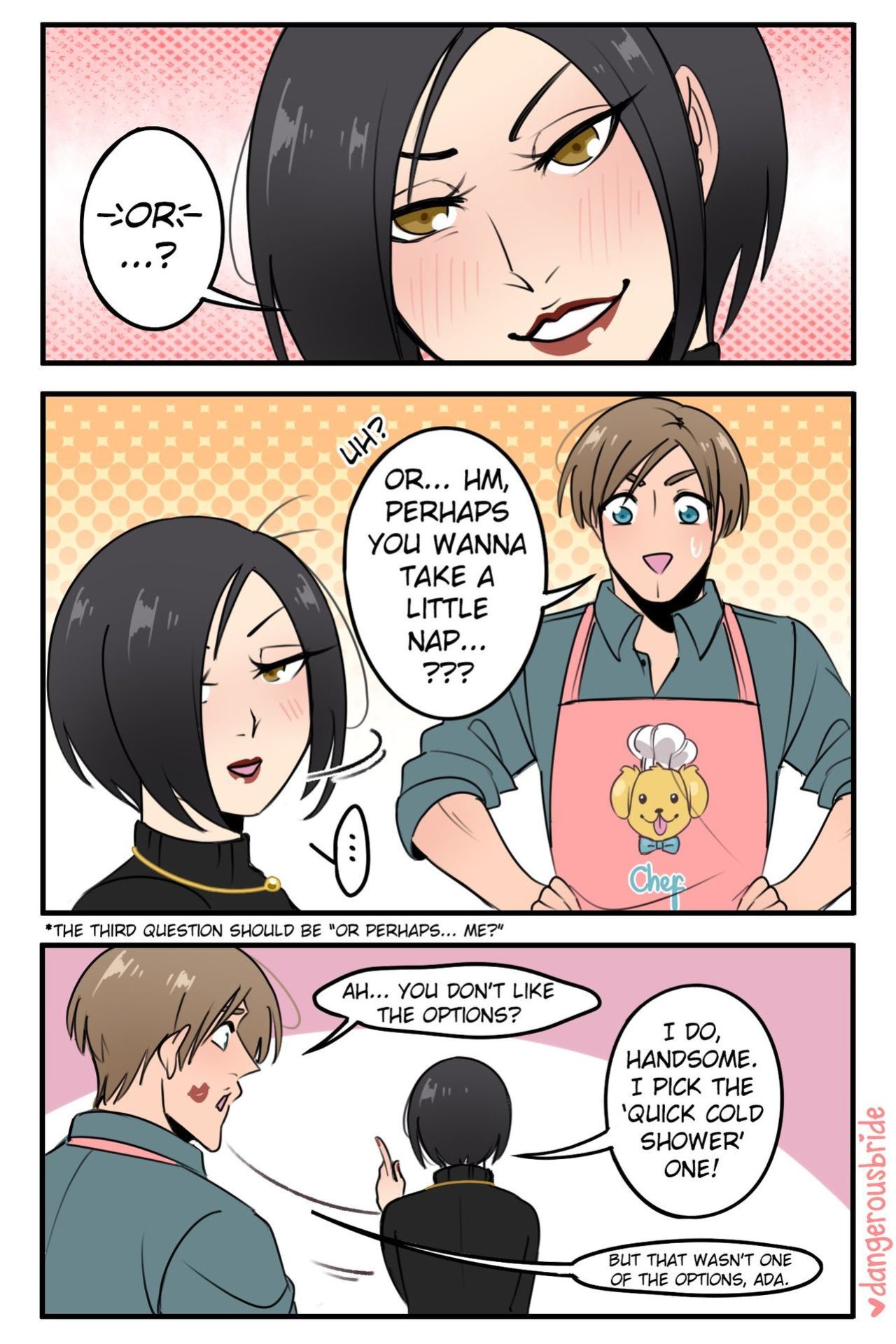 [DangerousBride] Her irresistible rookie (Resident Evil)