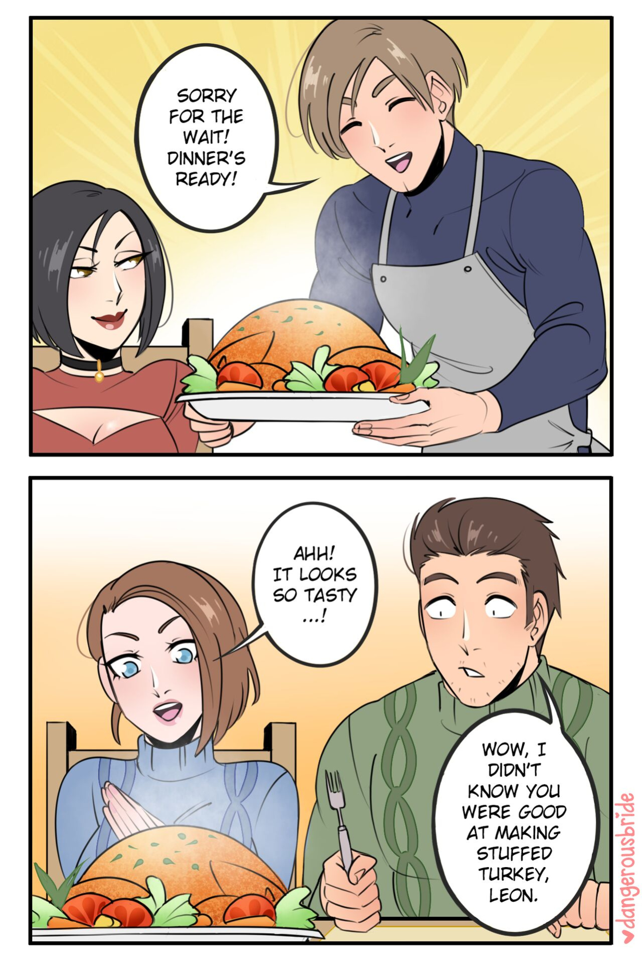 [DangerousBride] Her irresistible rookie (Resident Evil)