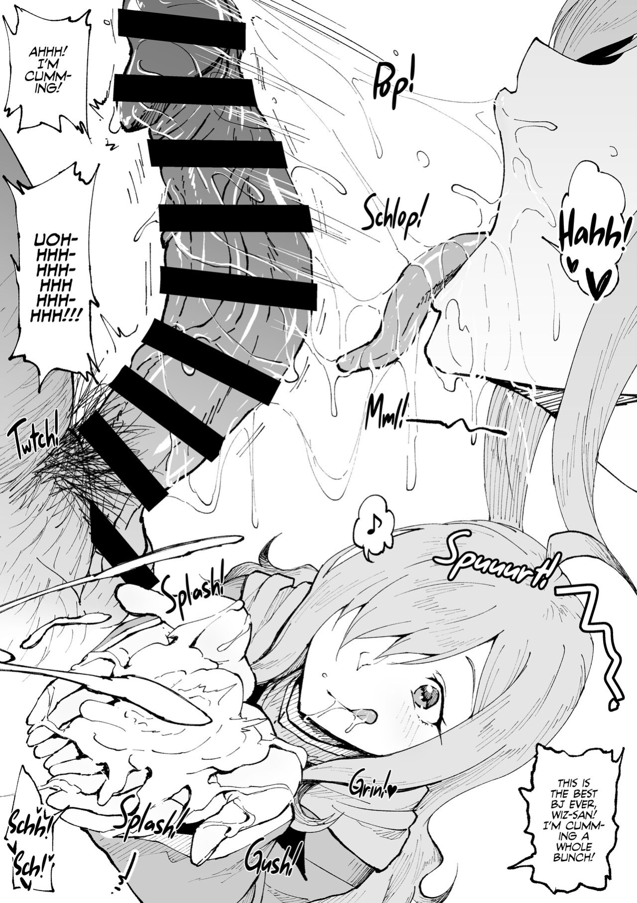 [Ahemaru] Hana Kara Nonjau Wiz-san | Wiz-san's nose-slurping! (Kono Subarashii Sekai ni Syukufuku o!) [Team Rabu2]