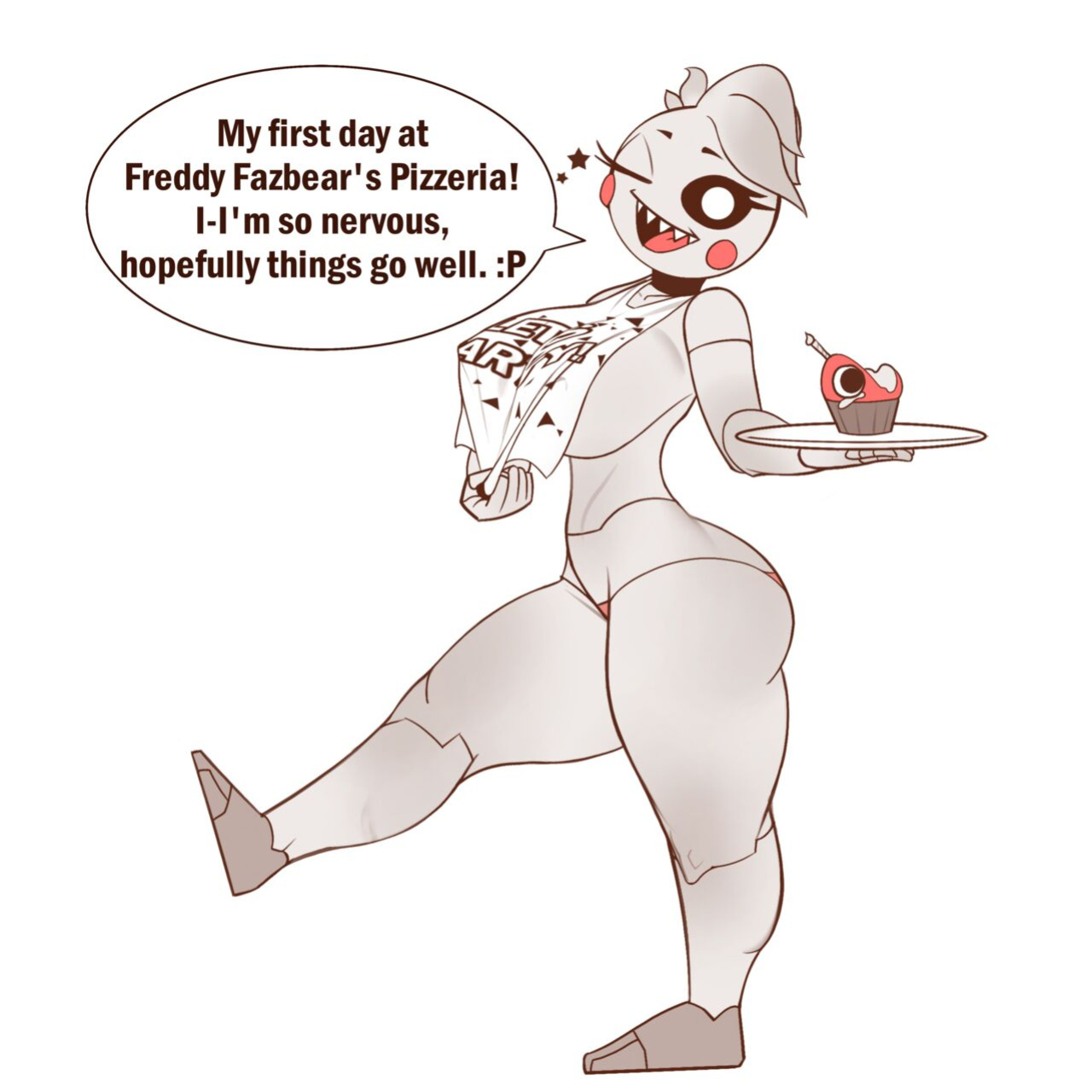 [Linkz_Art] Toy Chica's job change (Five Nights At Freddy's)