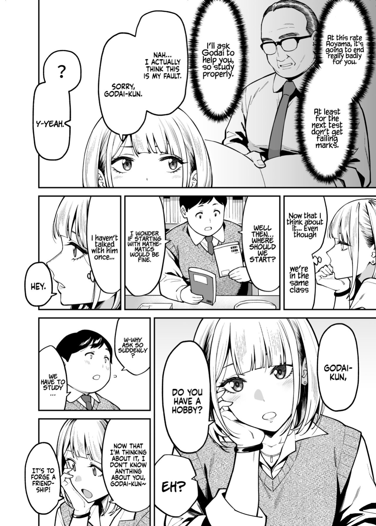 [Uchuusen Shoujigou (Shouji Nigou)] Gal wa Pocchari ni Koi o Suru | Gyaru Falls in Love with a Chubby [Coffedrug]