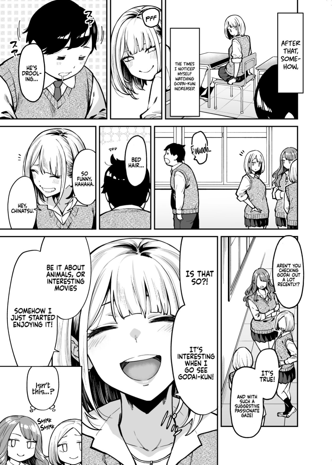 [Uchuusen Shoujigou (Shouji Nigou)] Gal wa Pocchari ni Koi o Suru | Gyaru Falls in Love with a Chubby [Coffedrug]