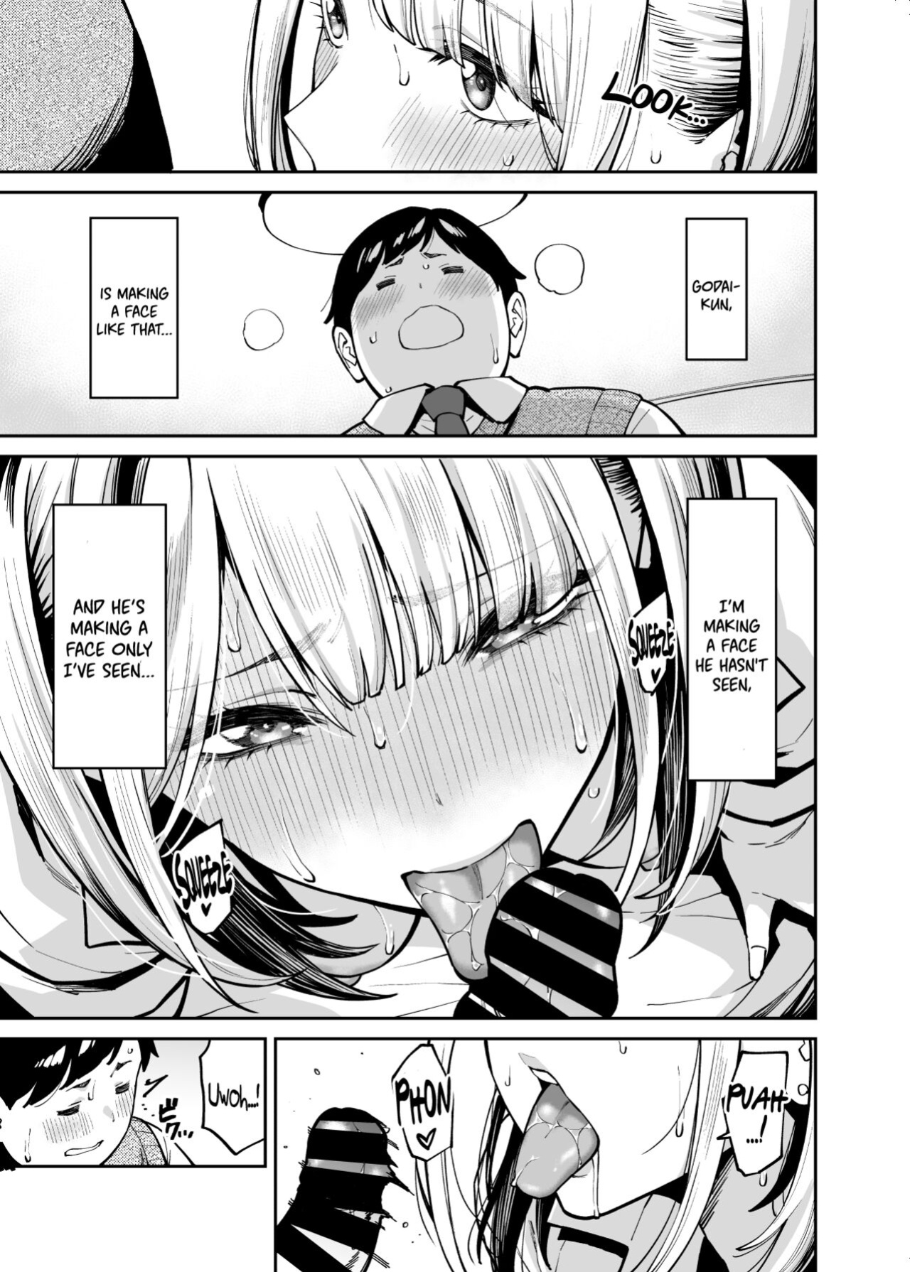 [Uchuusen Shoujigou (Shouji Nigou)] Gal wa Pocchari ni Koi o Suru | Gyaru Falls in Love with a Chubby [Coffedrug]