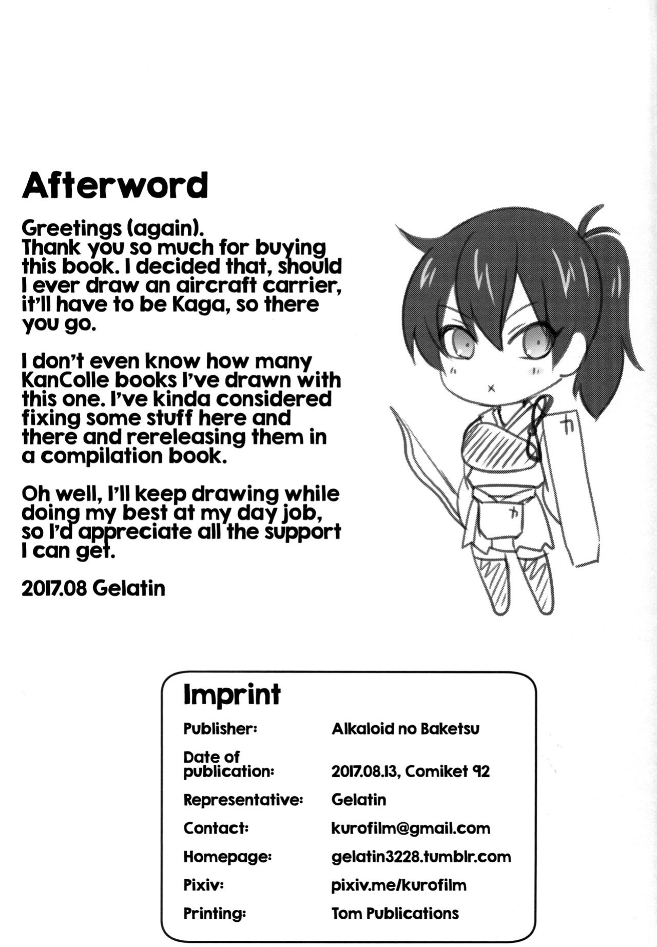 (C92) [Alkaloid no Baketu (Gelatin)] Kaga Sakuseiroku | Kaga's Milking Diary (Kantai Collection -KanColle-) [FMLTranslations]