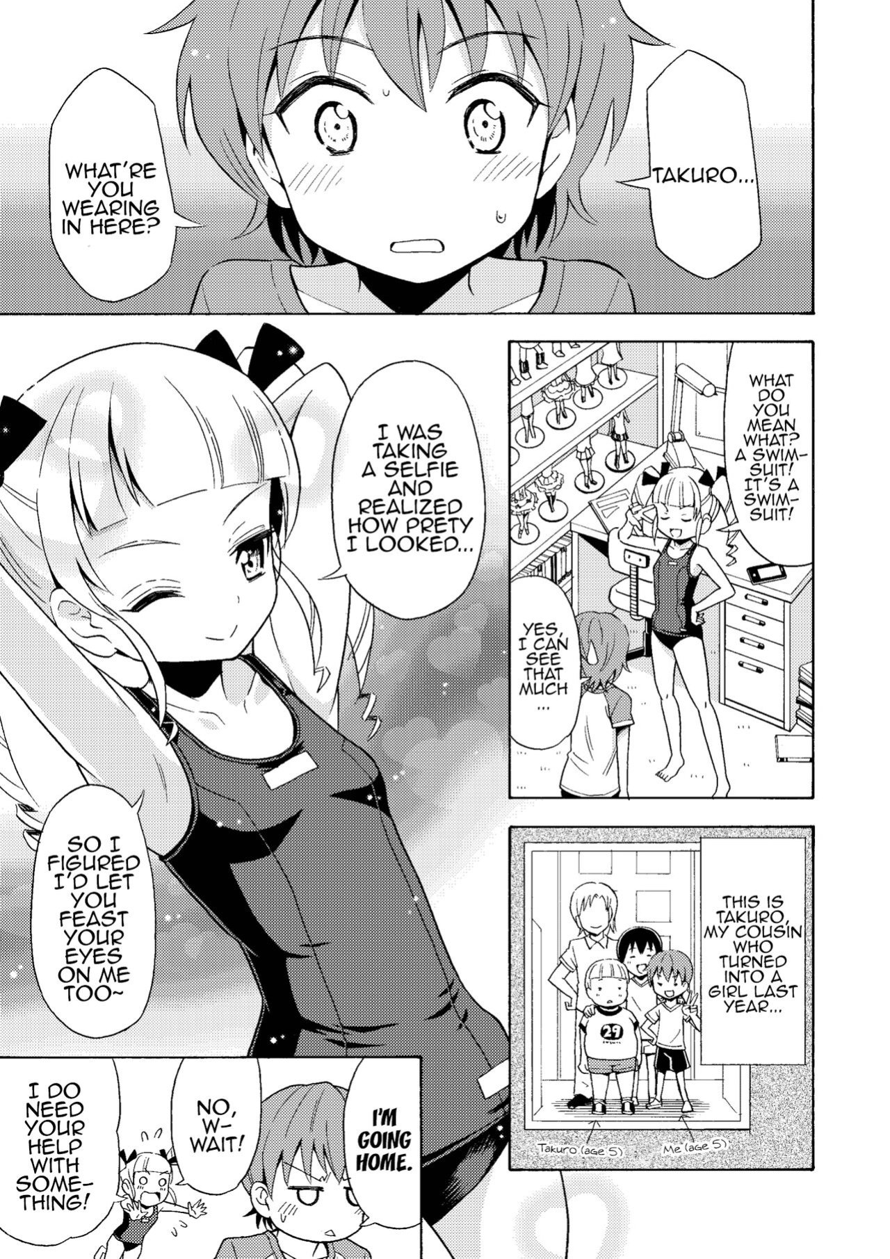 [Yoshida Gorou Shoukai (Yoshida Gorou)] Happy Birthday 2 - Nyotaika Shita no de Mizugi o Kai ni Ittemita | Happy Birthday 2 - Because I have the body of a girl, I tried going shopping for swimsuits. [MMAG Translations]