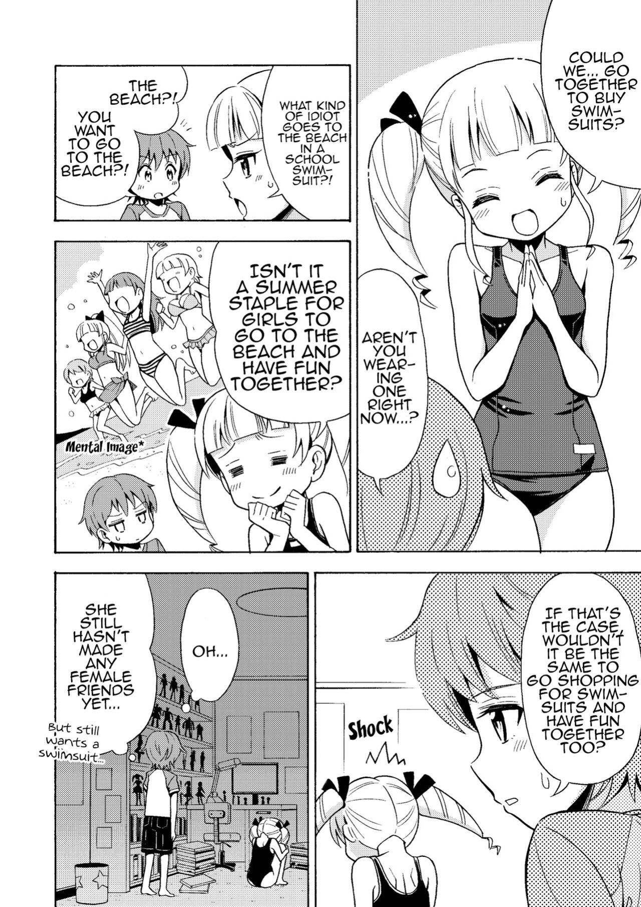 [Yoshida Gorou Shoukai (Yoshida Gorou)] Happy Birthday 2 - Nyotaika Shita no de Mizugi o Kai ni Ittemita | Happy Birthday 2 - Because I have the body of a girl, I tried going shopping for swimsuits. [MMAG Translations]
