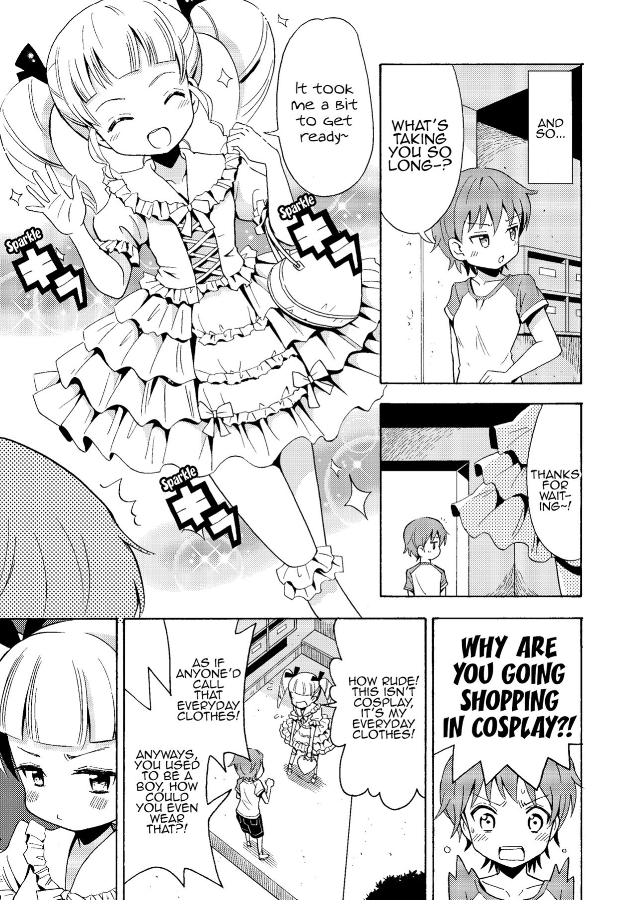 [Yoshida Gorou Shoukai (Yoshida Gorou)] Happy Birthday 2 - Nyotaika Shita no de Mizugi o Kai ni Ittemita | Happy Birthday 2 - Because I have the body of a girl, I tried going shopping for swimsuits. [MMAG Translations]