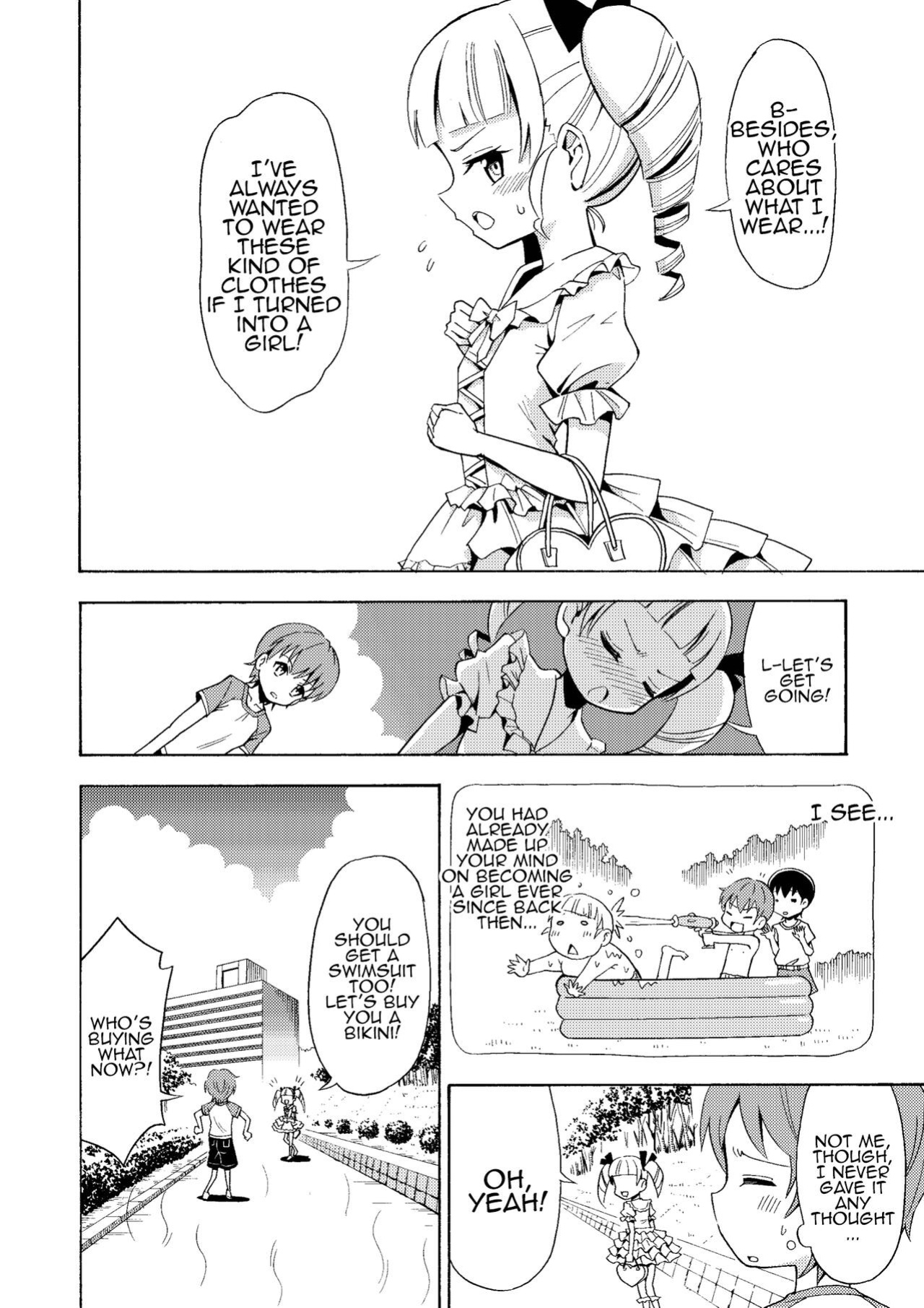 [Yoshida Gorou Shoukai (Yoshida Gorou)] Happy Birthday 2 - Nyotaika Shita no de Mizugi o Kai ni Ittemita | Happy Birthday 2 - Because I have the body of a girl, I tried going shopping for swimsuits. [MMAG Translations]