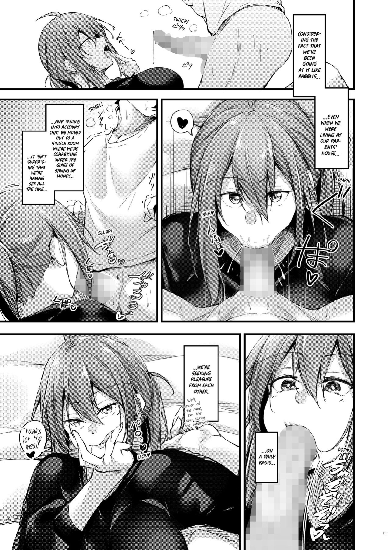 [Gakuen Ketsumeichou (Oriue Wato)] Itsudemo Dokodemo Nandemo Sasete Kureru Giri no Ane | 24/7 Sex with my Stepsister! [Team Rabu2]