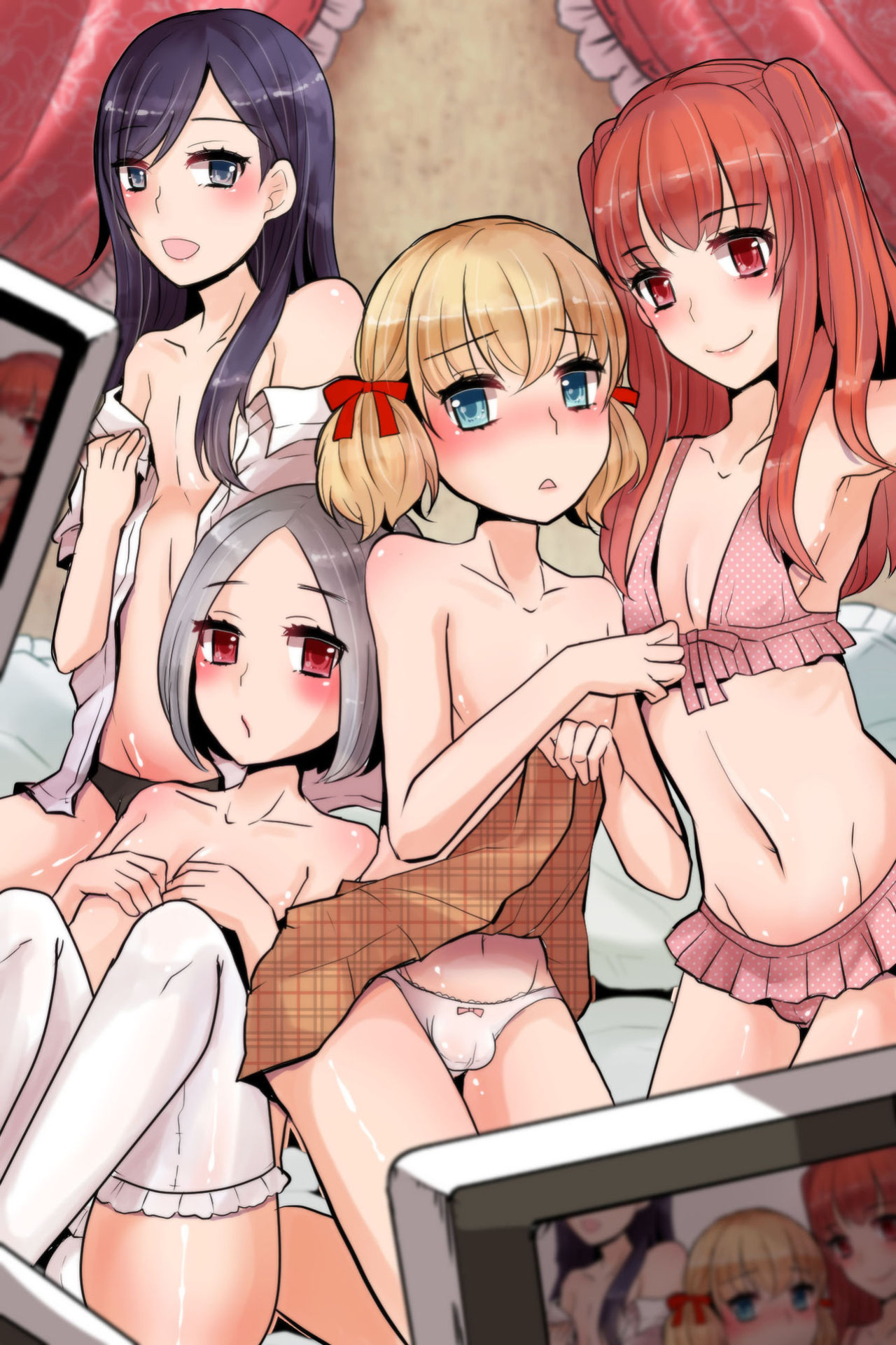 [MC (Nimame)] Mesuochi! Rankou Satsueikai ~Boku Otoko na no ni Kanjichau...!~ [mysterymeat3]