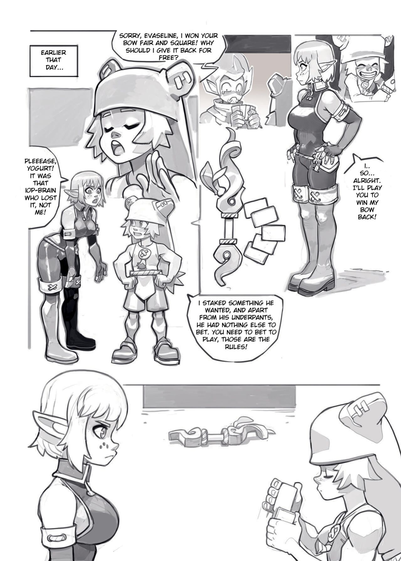 JJ Frenchie Wakfu Strip Poker English Translation