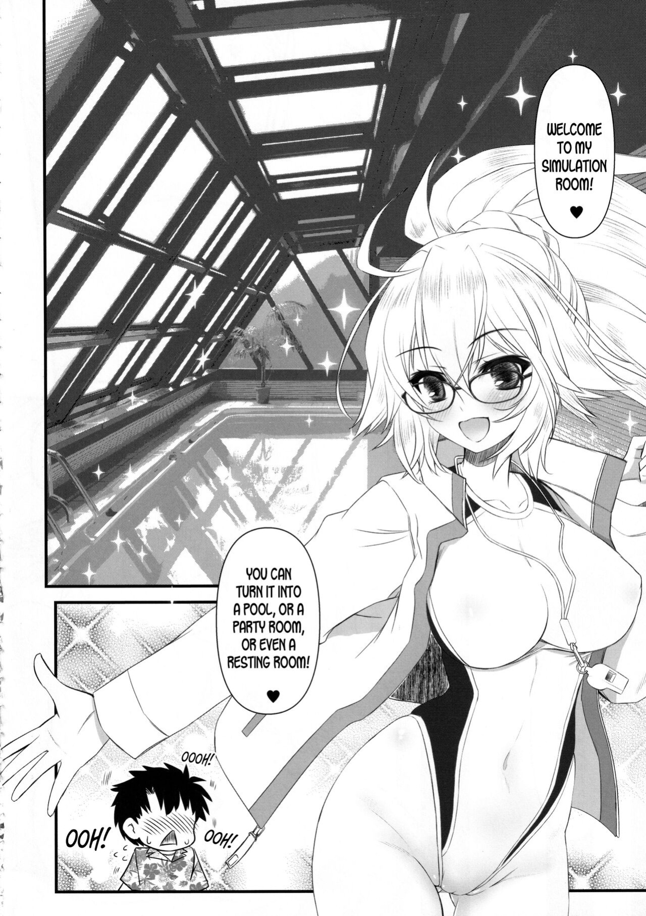 (COMIC1☆20) [Yakan Honpo (Inoue Tommy)] Megane Kyouei Mizugi Onee-chan Returns (Fate Grand Order) [desudesu]