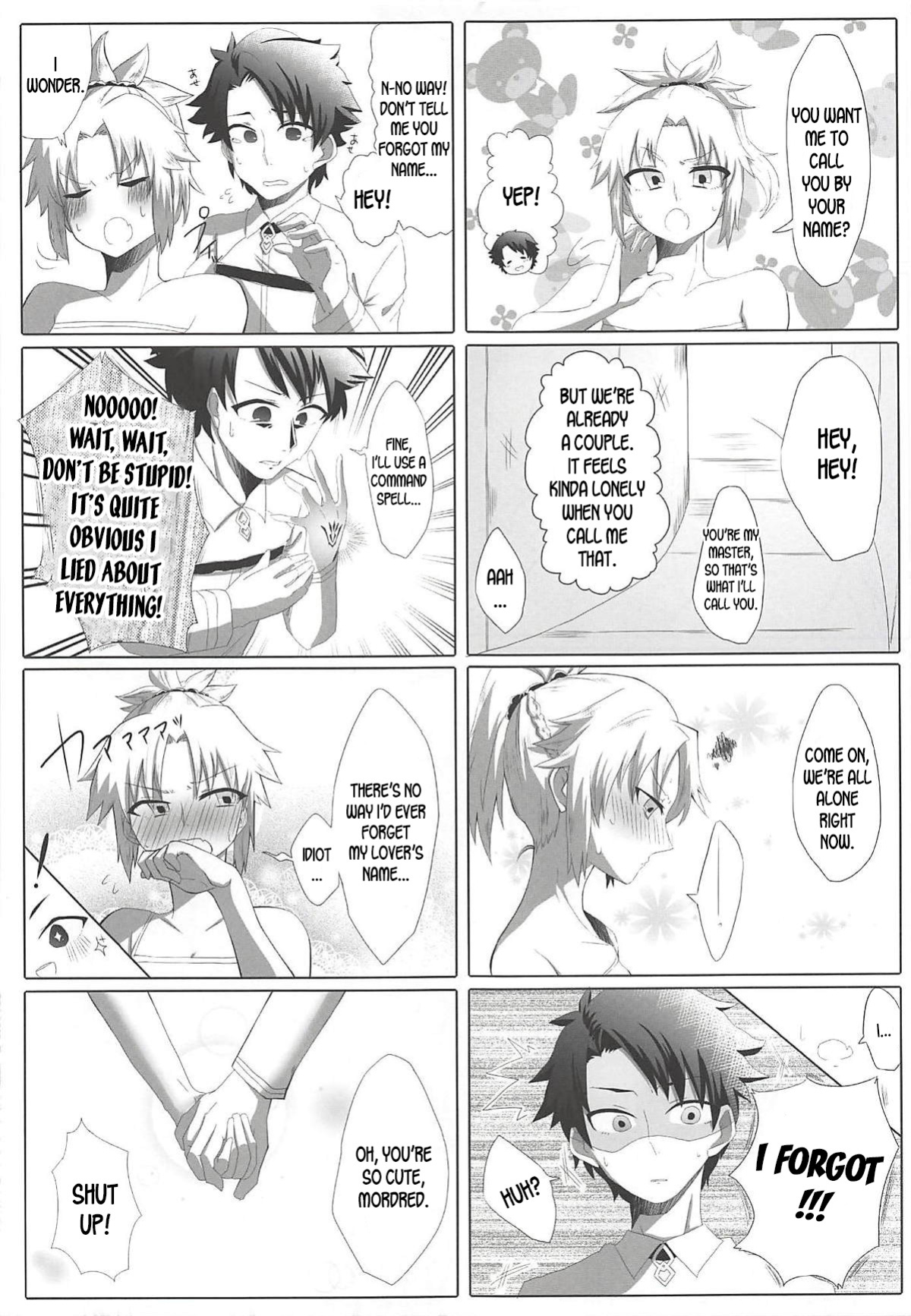 (COMIC1☆13) [Shonnaka-dou (Mitsurugi Tsurugi)] Daisuki Mor-san ~Master to Hajimete Hen~ (Fate/Grand Order) [desudesu]