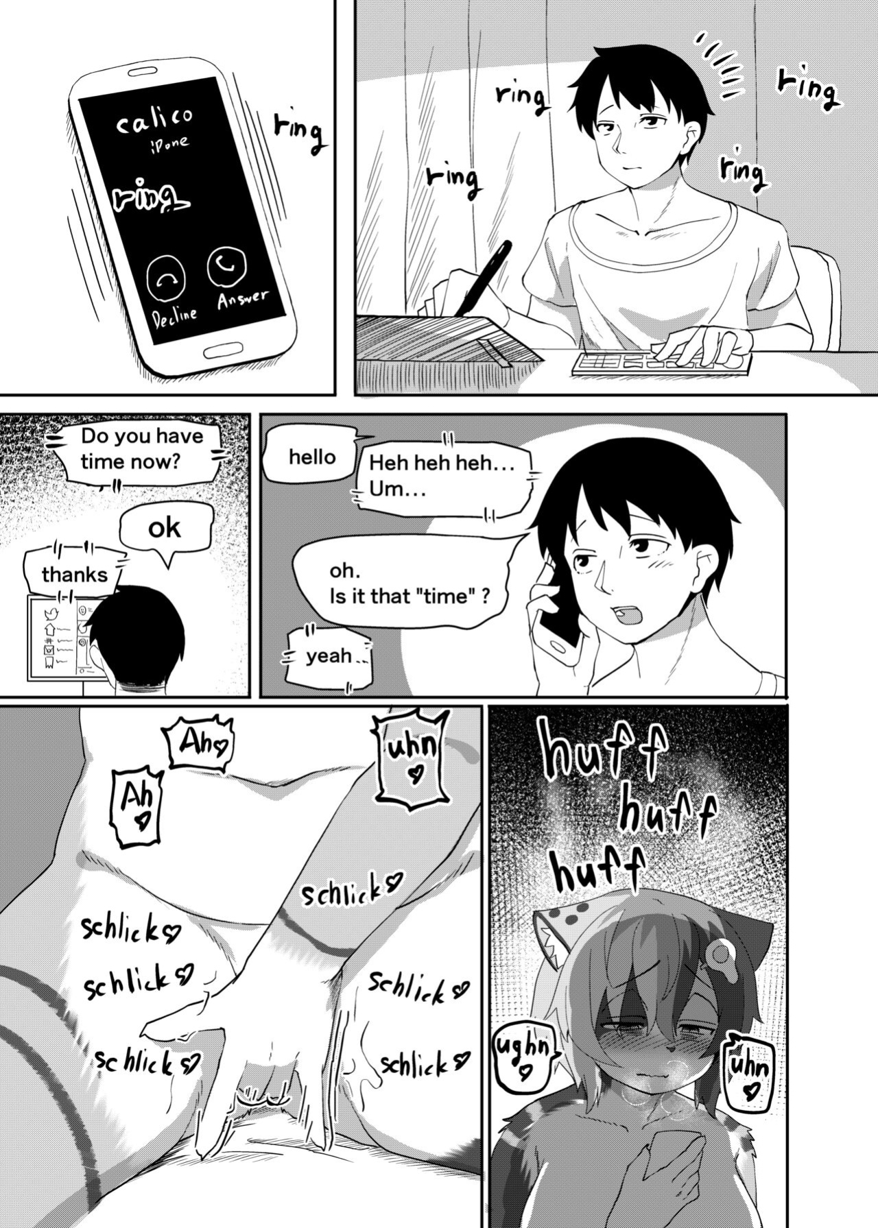 [Saikutsu Kichi (Kagarimachi Konatsu)] Mesukemo Mikeneko-chan no Jubujubu Hatsujou Manko de Oni Iki Dorodoro Ecchi | Calico cat rut pussy is so soft and moist with liquid, She has reached the top many times and have soft and watery sex with it