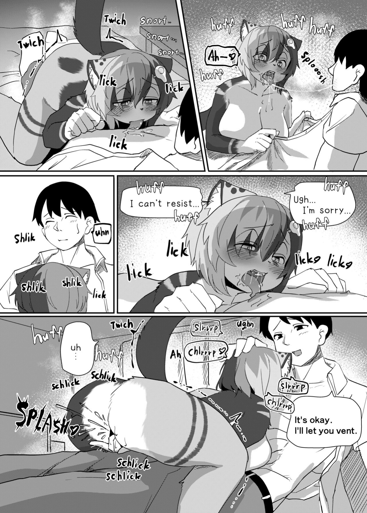 [Saikutsu Kichi (Kagarimachi Konatsu)] Mesukemo Mikeneko-chan no Jubujubu Hatsujou Manko de Oni Iki Dorodoro Ecchi | Calico cat rut pussy is so soft and moist with liquid, She has reached the top many times and have soft and watery sex with it