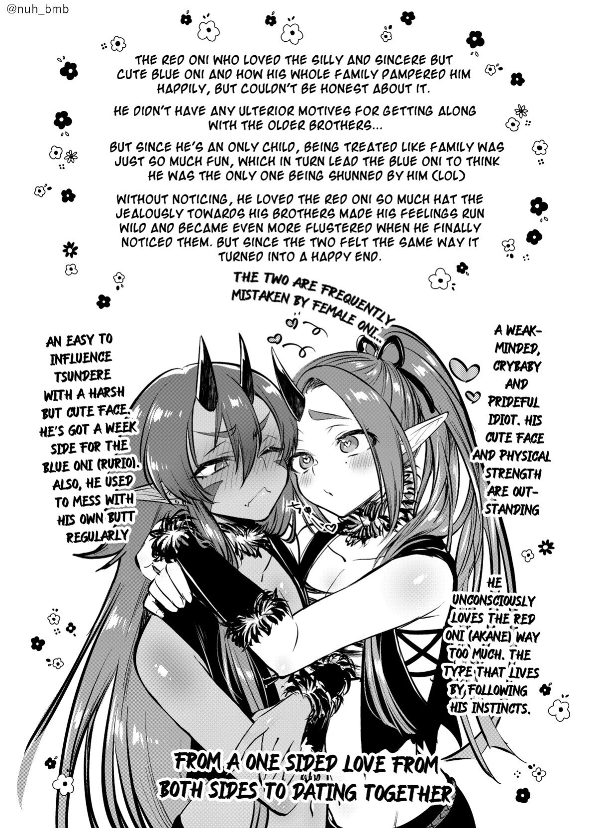 [NUH (Morino Bambi)] Aoi Oni Kun To Akai Oni Kun | Blue Oni-kun and Red Oni-kun