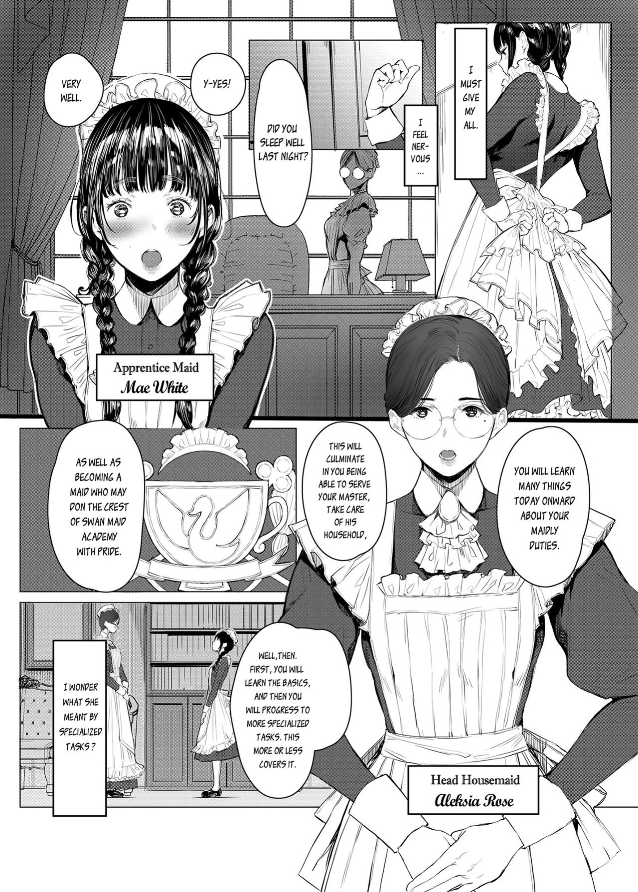 (C96) [Kuragamo (Tukinowagamo)] SWAN MAID ACADEMY [DevilDongTL]