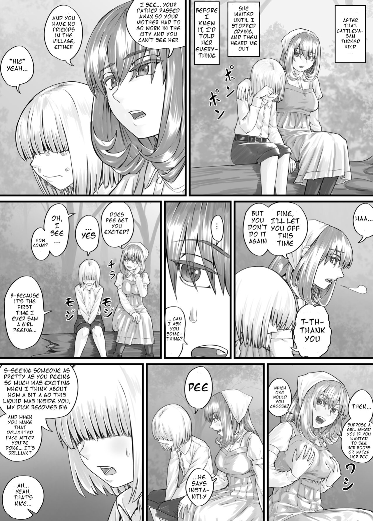 [DODOMESU3SEI] お姉さんにおしっこを見せてもらえる漫画 ch.1-6 (English Version）(Pixiv Fanbox)