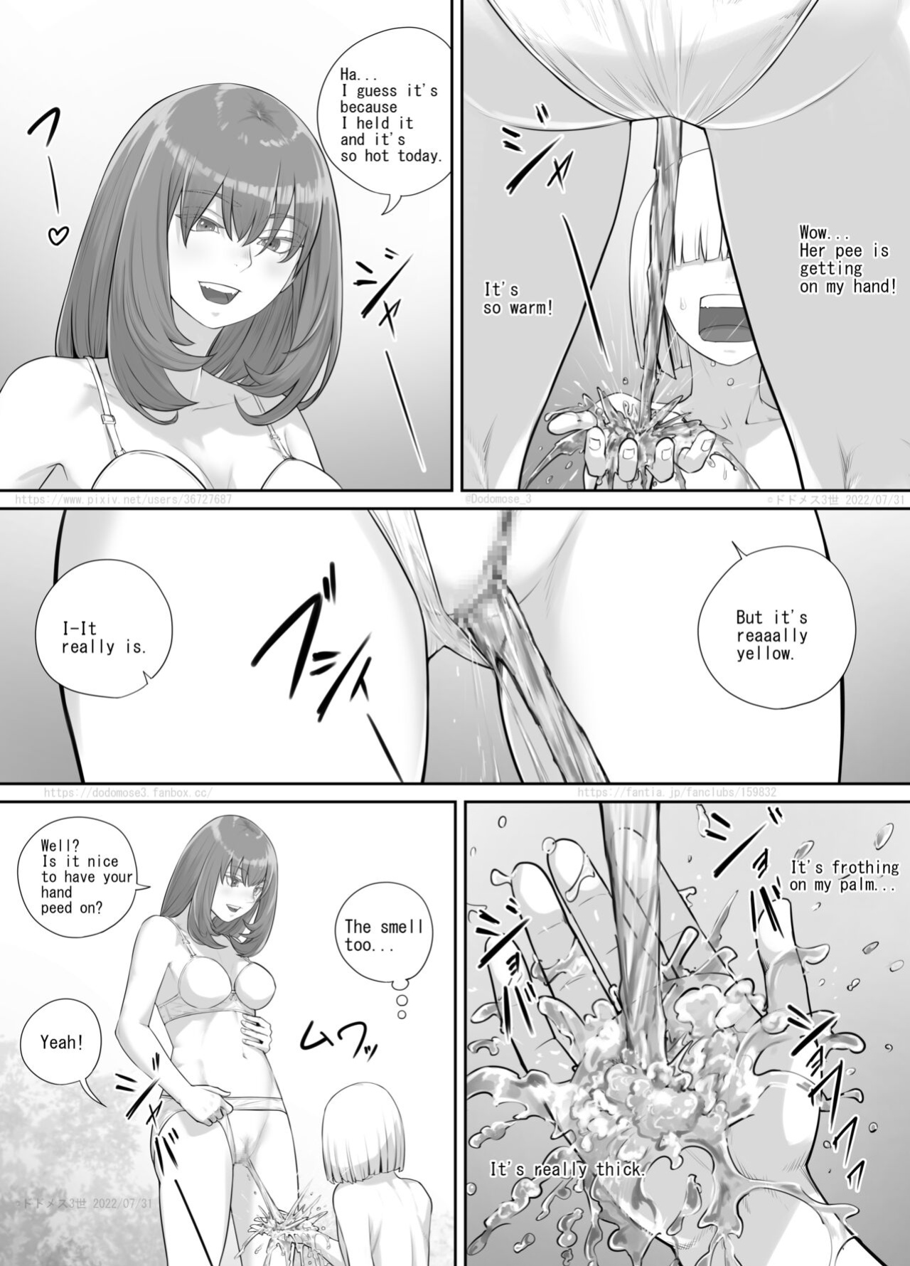 [DODOMESU3SEI] お姉さんにおしっこを見せてもらえる漫画 ch.1-6 (English Version）(Pixiv Fanbox)