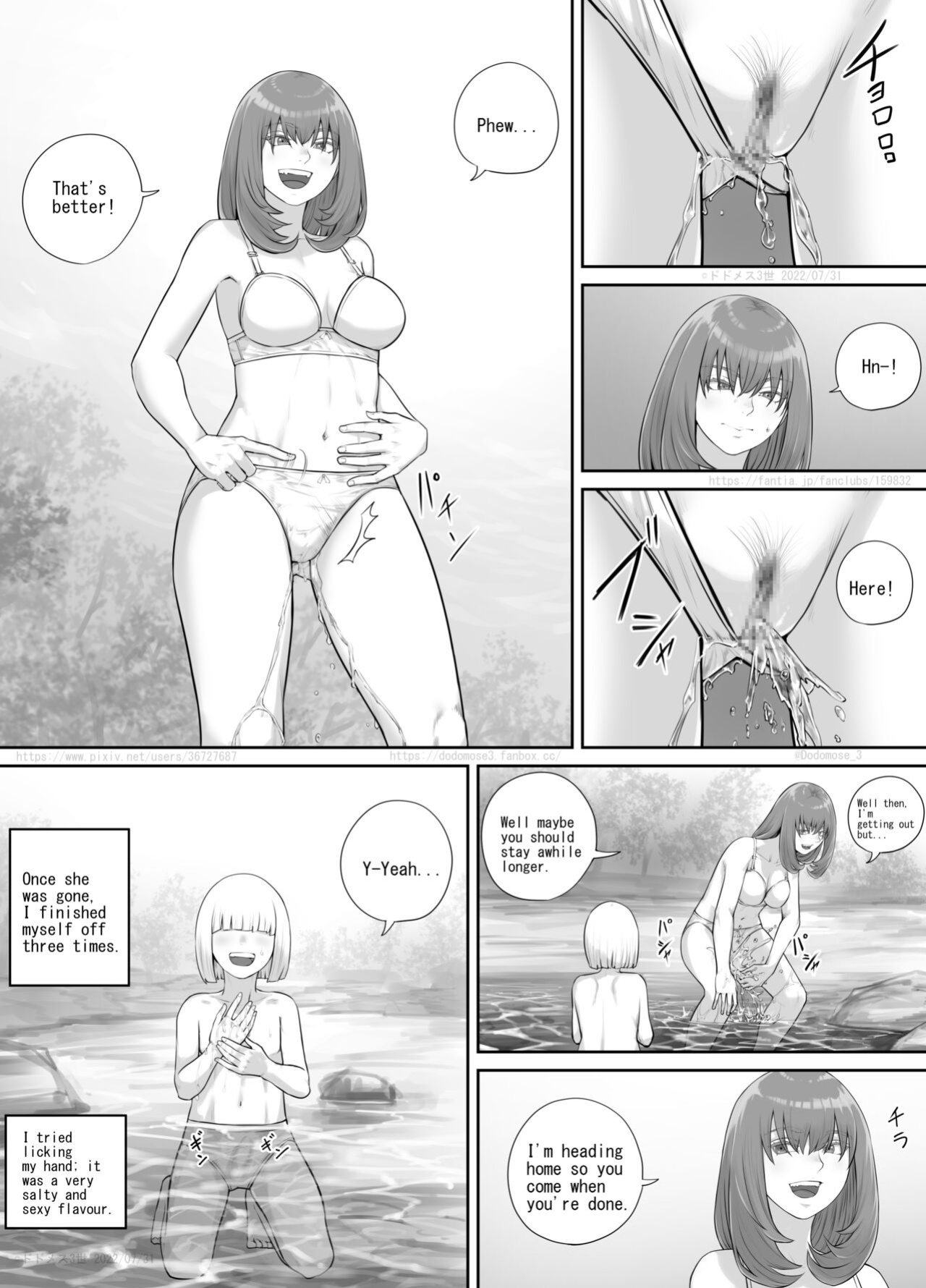 [DODOMESU3SEI] お姉さんにおしっこを見せてもらえる漫画 ch.1-6 (English Version）(Pixiv Fanbox)