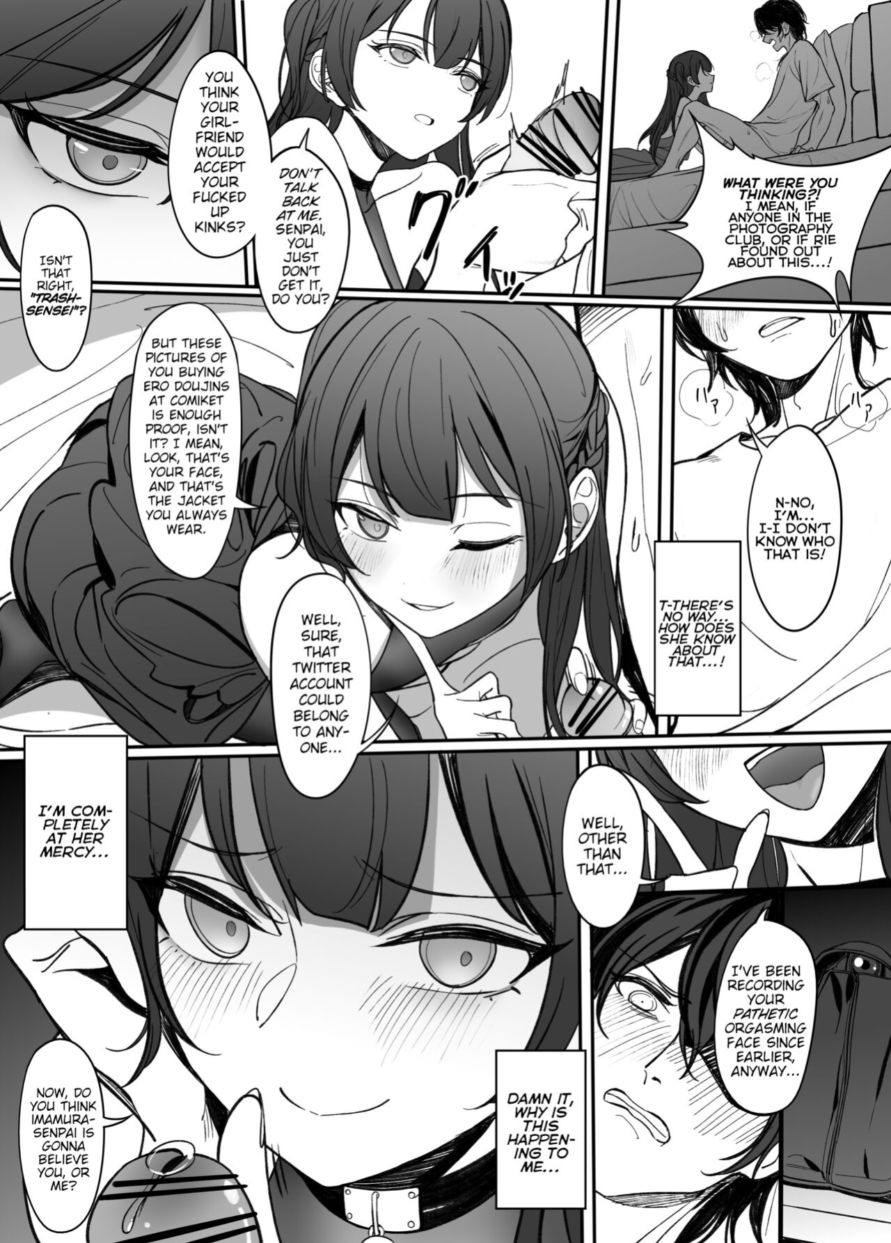 [Asakasha Doujin (Nakamura Rohane)] Gyakuen ~Koakuma Kouhai no Hiasobi~ | Gyakuen ~A Devilish Little Kouhai Plays with Fire~ [ShinyTL]