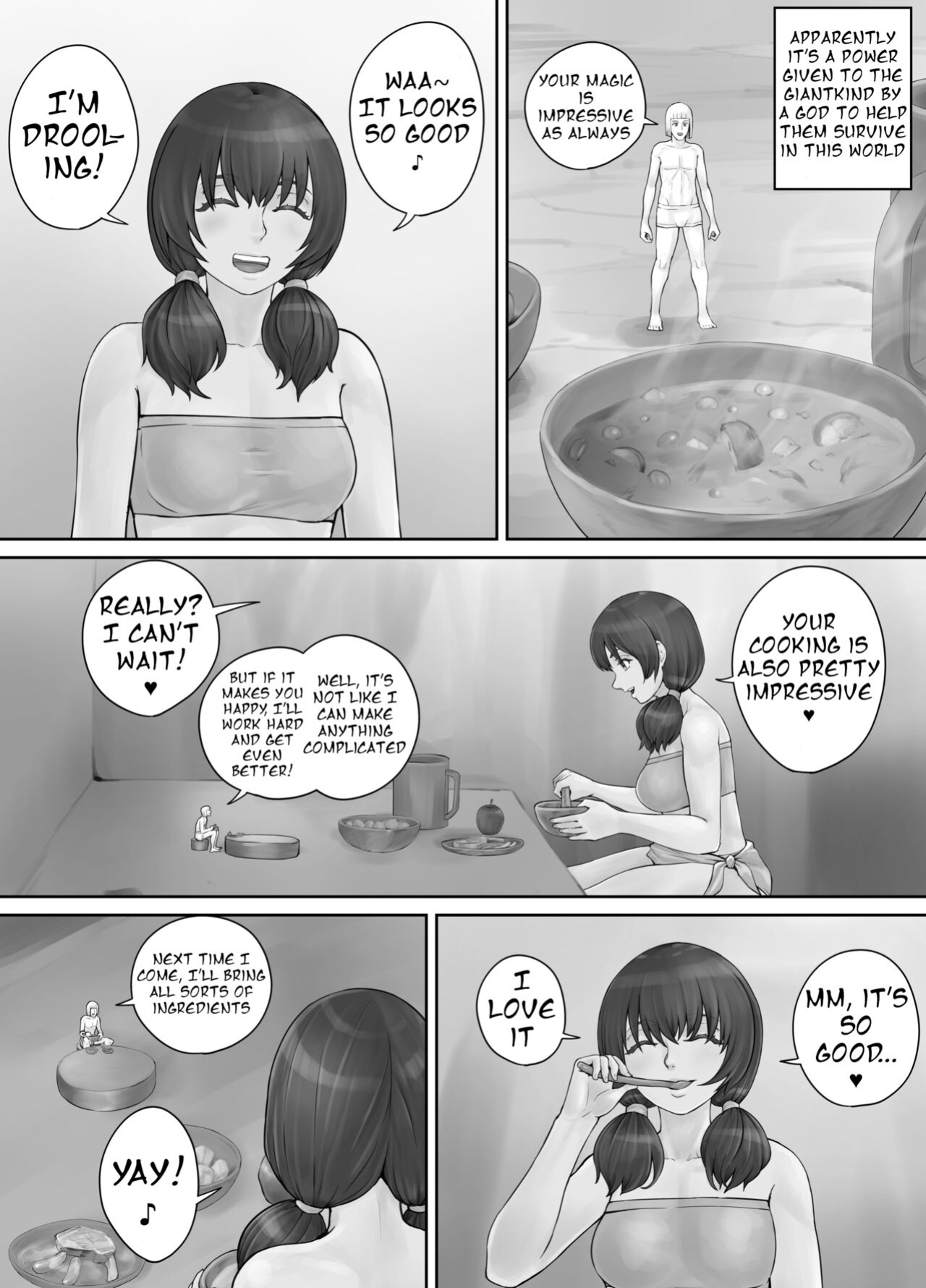 [DODOMESU3SEI] 巨人娘ちゃん漫画 Ch.1-4（English Version）(Pixiv Fanbox)