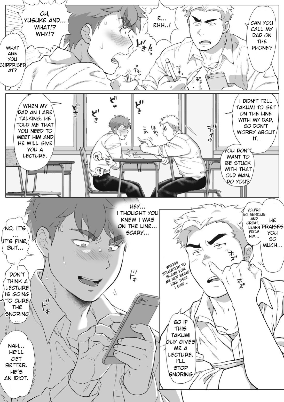 [Ochaocha Honpo (Chabashira Tatsukichi)] Tomodachi no Otou-san ~Takumi no Sekkyou Hen~ | Friend's Dad ~Takumi's Sermon Edition~ Ch. 10