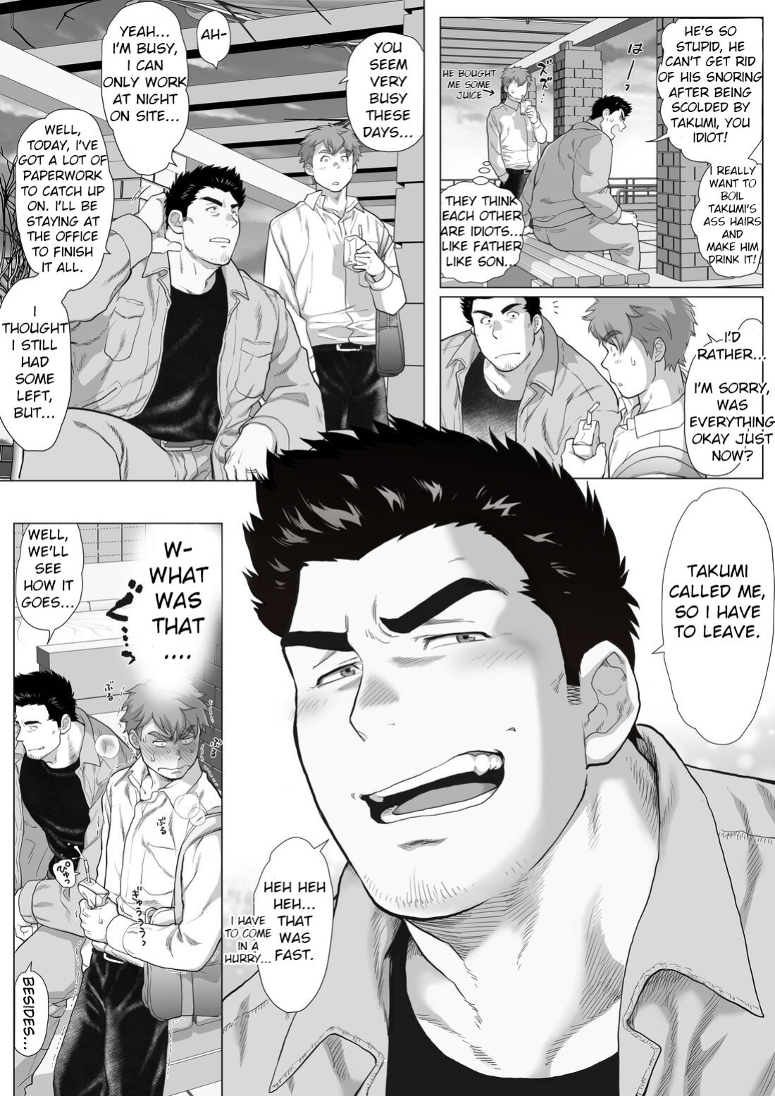 [Ochaocha Honpo (Chabashira Tatsukichi)] Tomodachi no Otou-san ~Takumi no Sekkyou Hen~ | Friend's Dad ~Takumi's Sermon Edition~ Ch. 10