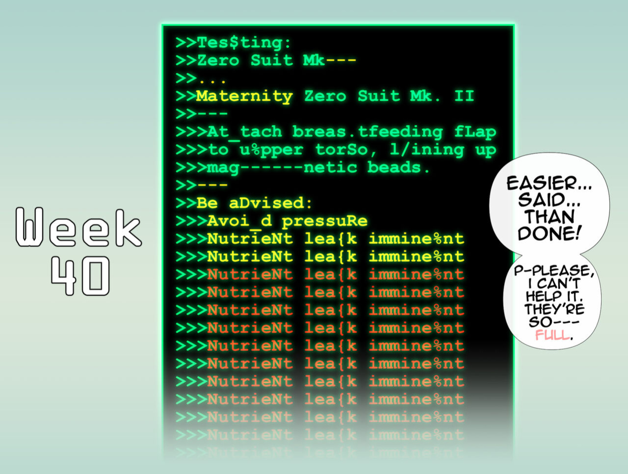[CoffeeSlice] Samus Pregnancy Log (Metroid) (complete)
