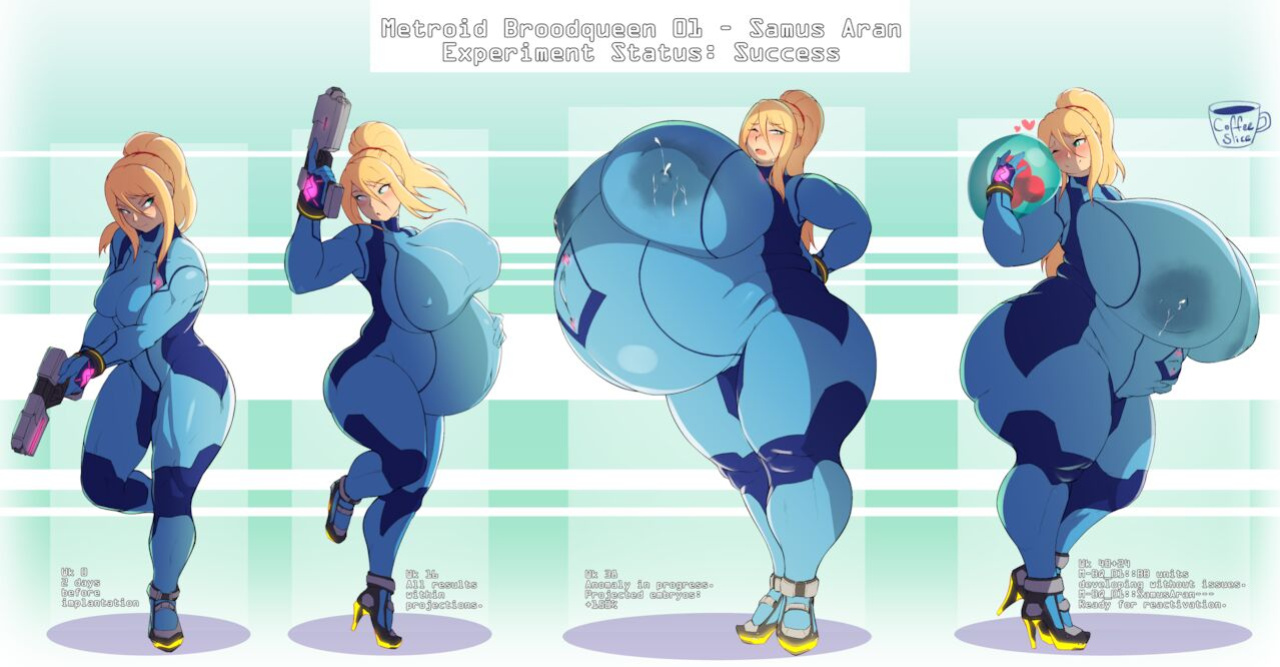 [CoffeeSlice] Samus Pregnancy Log (Metroid) (complete)