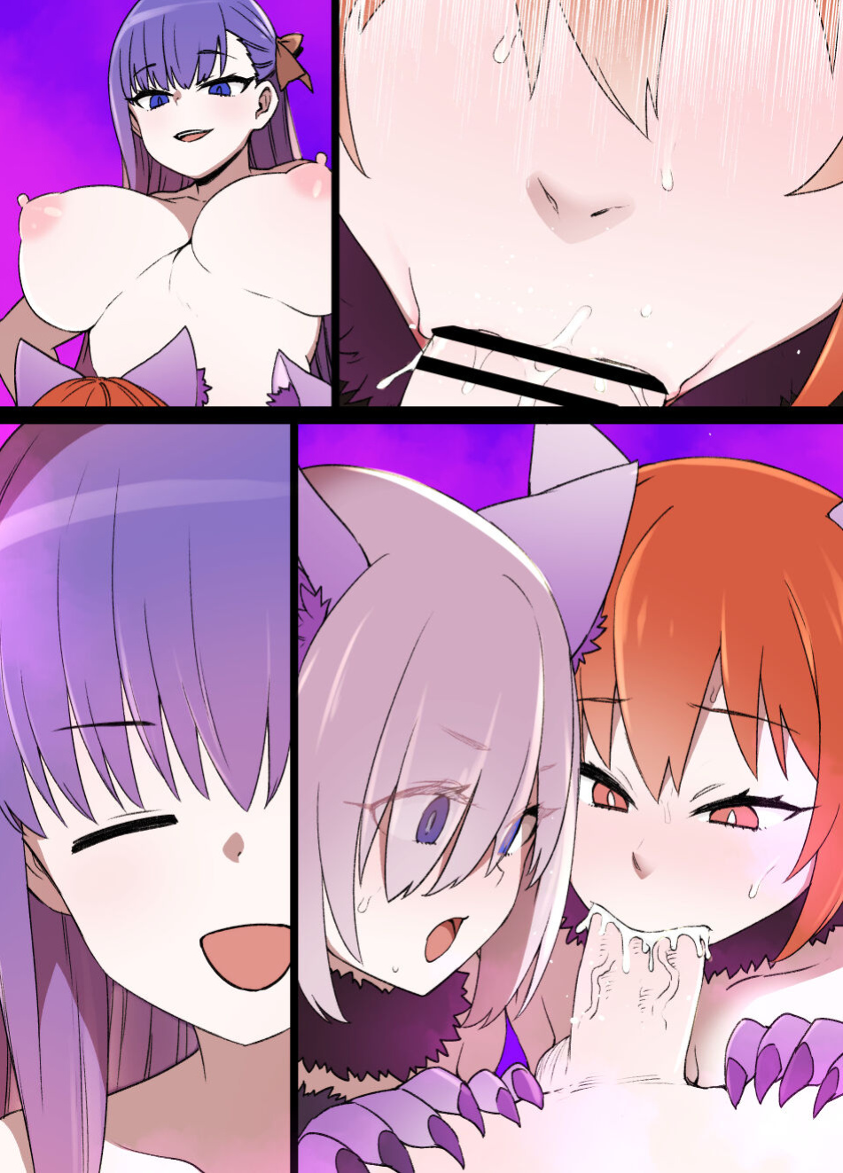 [kusayarou] FGO Brainwashing Singularity Gudako & Mashu Bimbofication (Pregnancy & Growth)