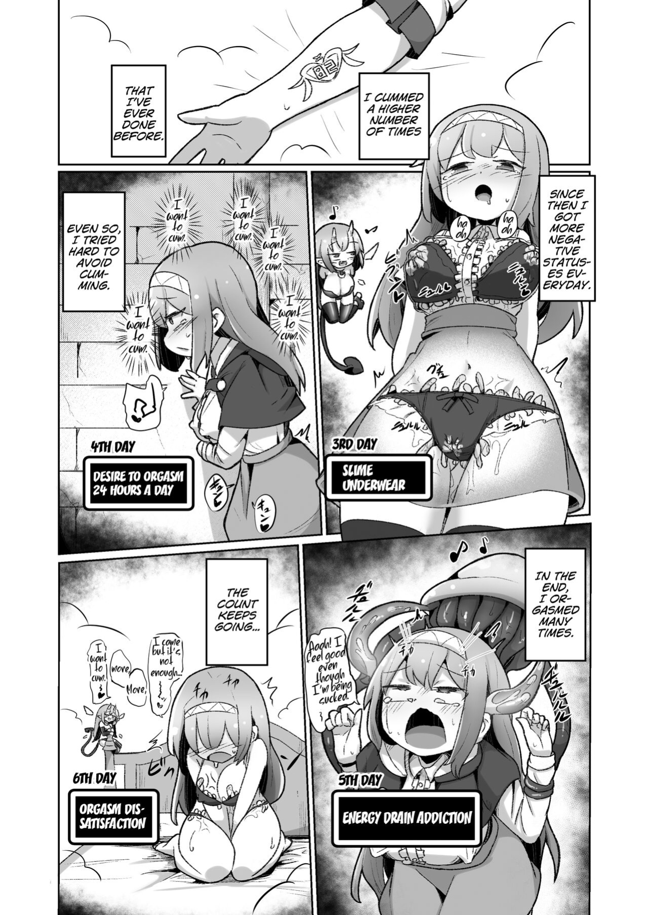 [Echie Kokufuku Aka (Monota)] 1-sshuukan no Aida 100-kai Zecchou shitara Kore kara Tsuku BaSta ga Isshou Kaijo dekinaku naru Noroi no Ohanashi [MrBubbles]