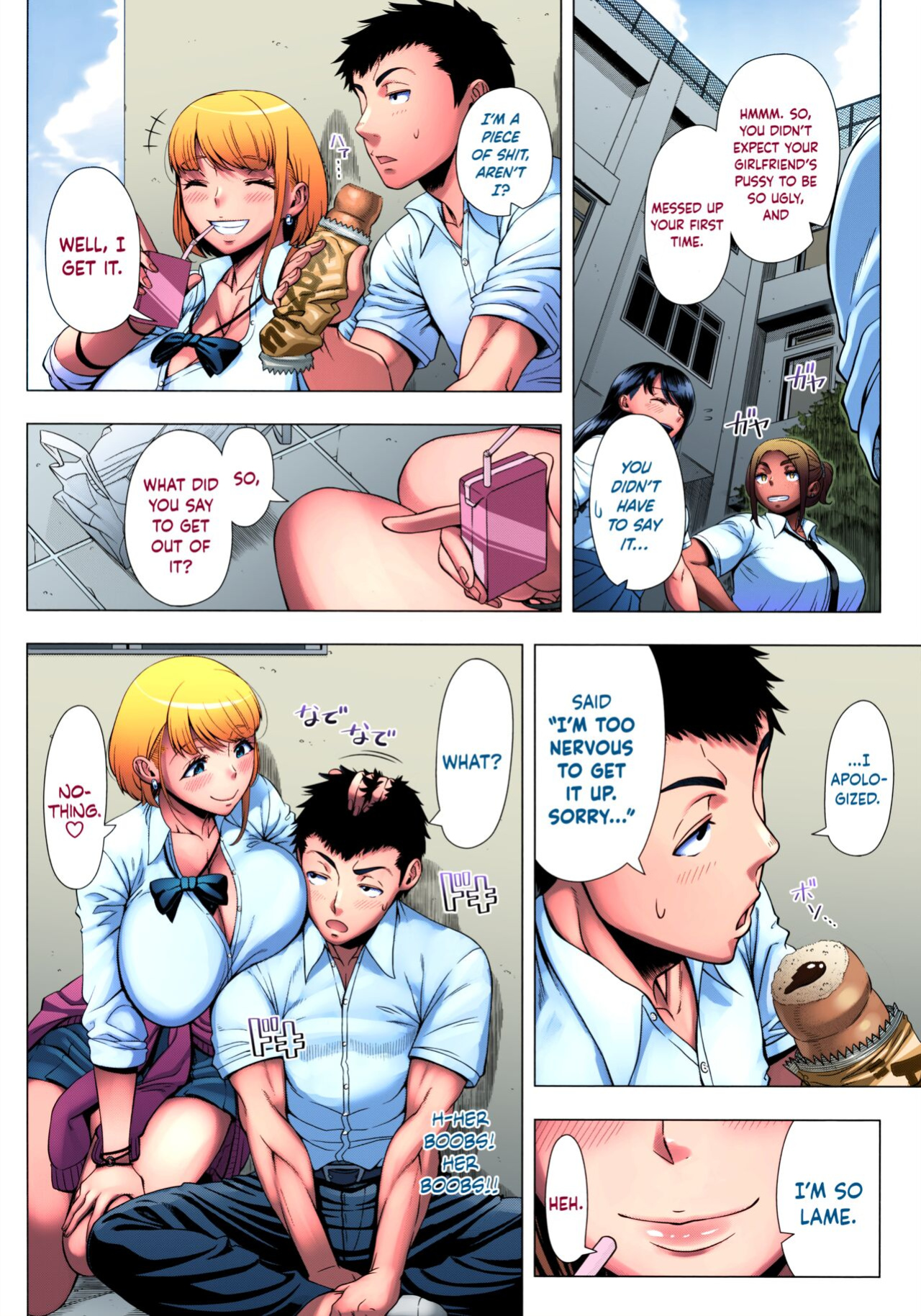[Shinozuka Yuuji] JK Bitch no Renai Soudan | High School Slut's Love Consultation (Hajimete no Hitozuma) =The Lost Light= [Colorized]