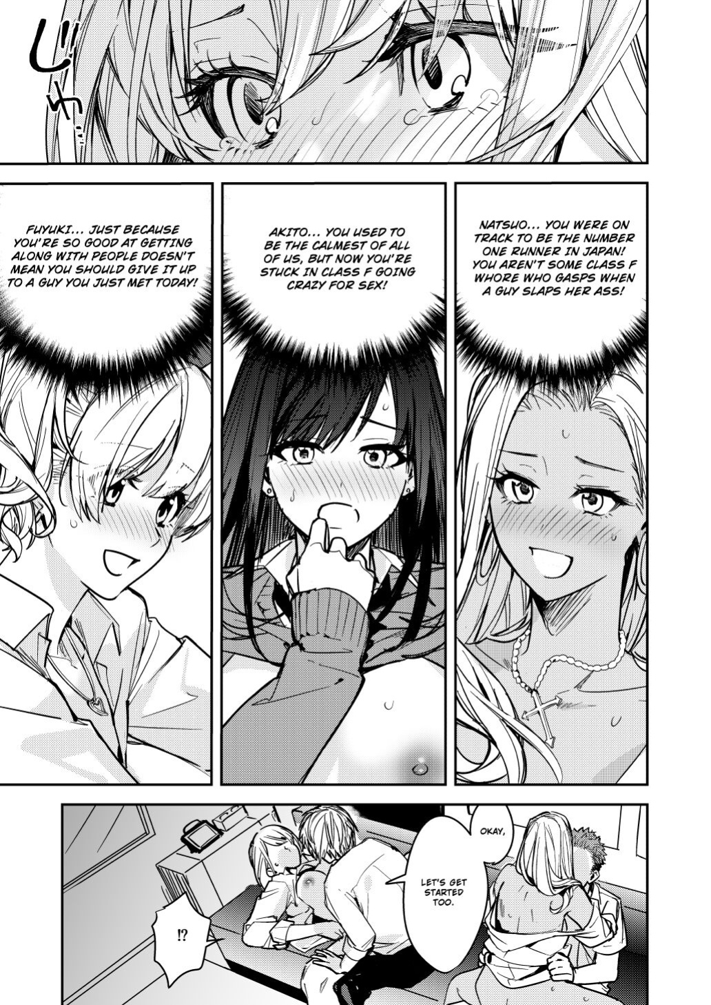 [Amuai Okashi Seisakusho (Betty)] Shuudan Jotaika Gyaru, Ochiru | Group Gyarufication and Degeneration {Sankaku Scans}