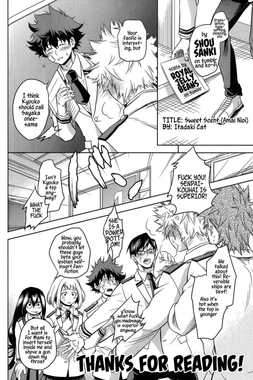 (C91) [Itadaki Cat (Nekota Kojirow, Akechi Misato)] Amai Nioi | Sweet Scent (Boku no Hero Academia) [Shousanki] [Incomplete]