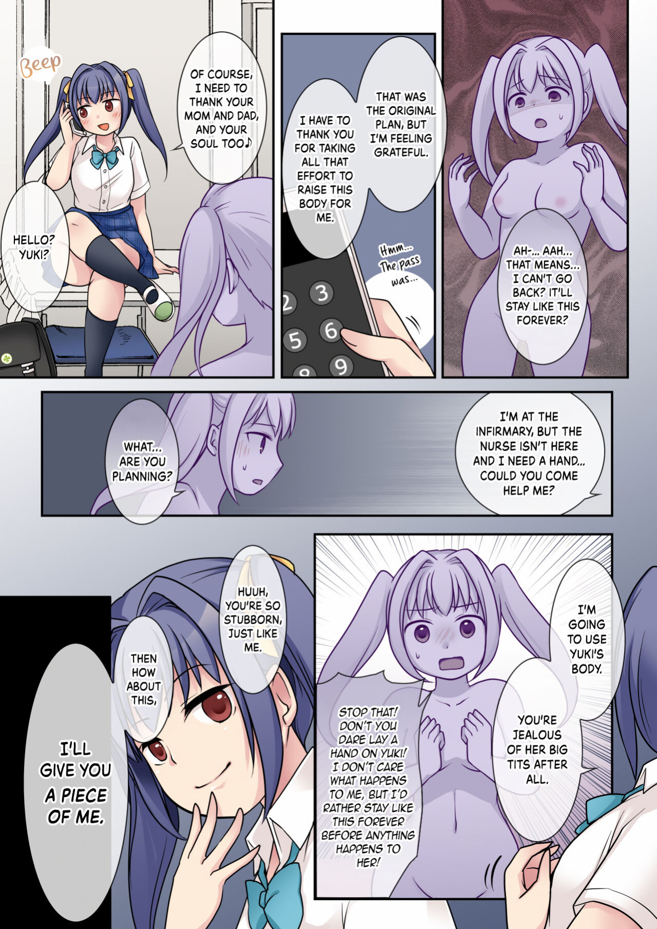 [Hairu Nukemichi (Kuratsuka Riko)] Jibakurei no Doukyuusei ni Nottorareta Atashi [Kinsei Translation]