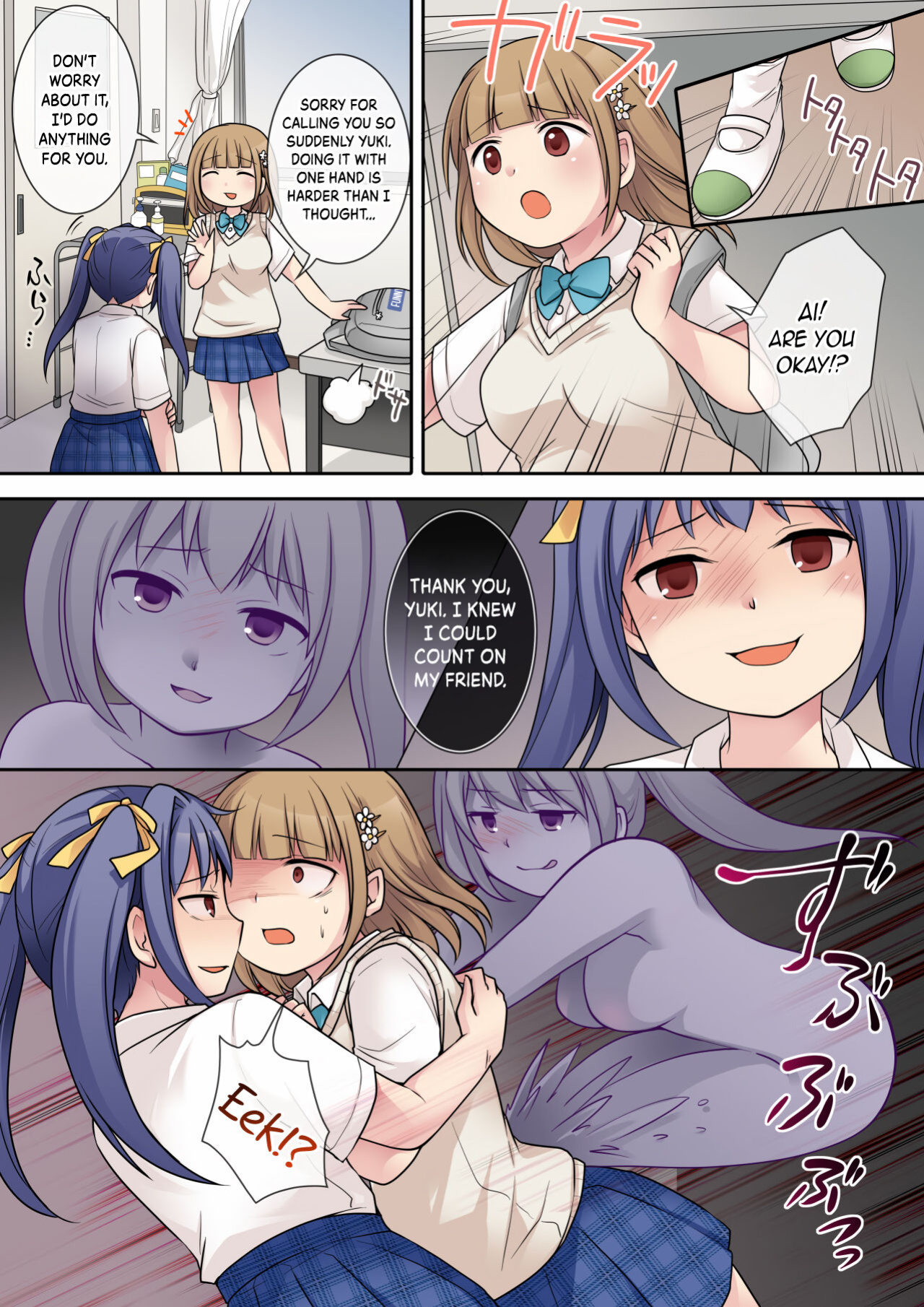 [Hairu Nukemichi (Kuratsuka Riko)] Jibakurei no Doukyuusei ni Nottorareta Atashi [Kinsei Translation]