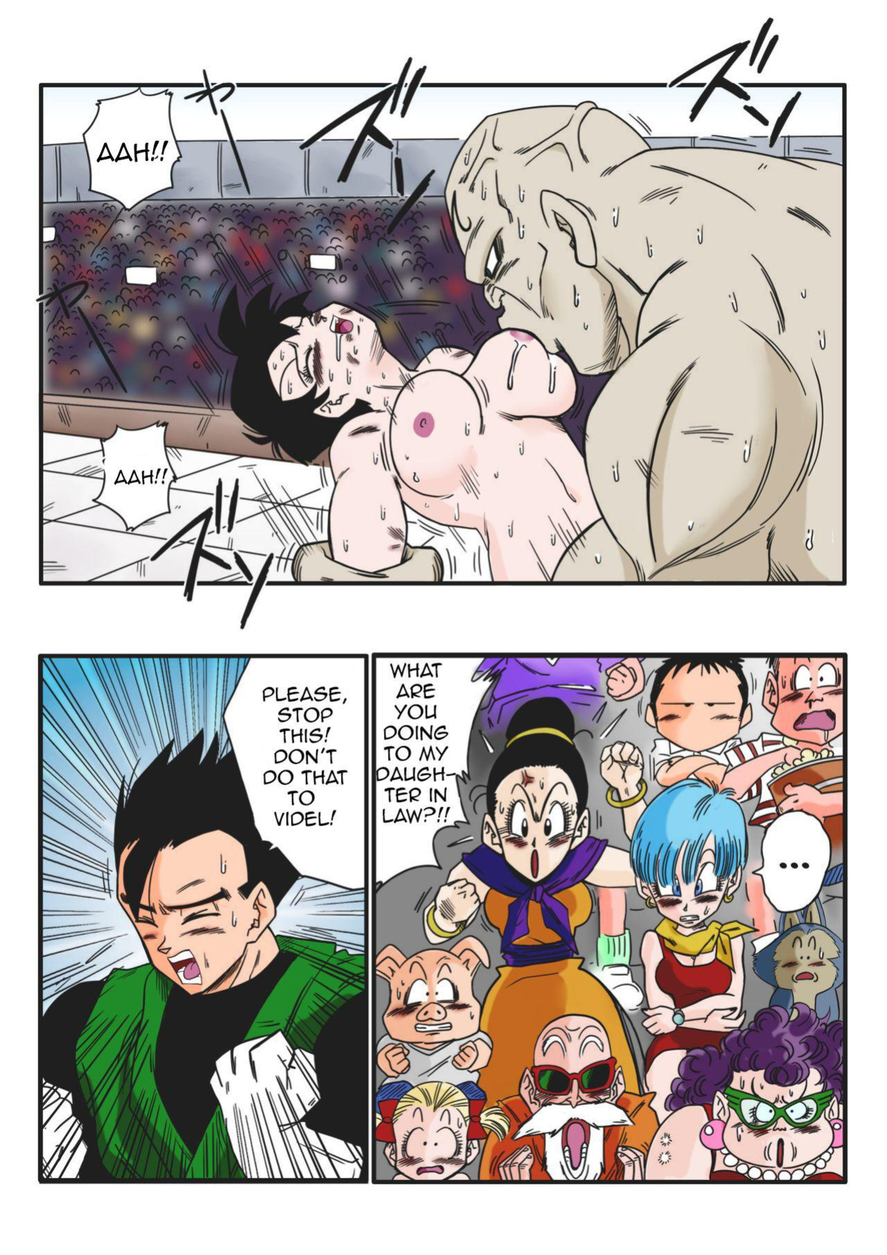 [Yamamoto] Videl VS Spopovich (Dragon Ball Z) [Colorized]